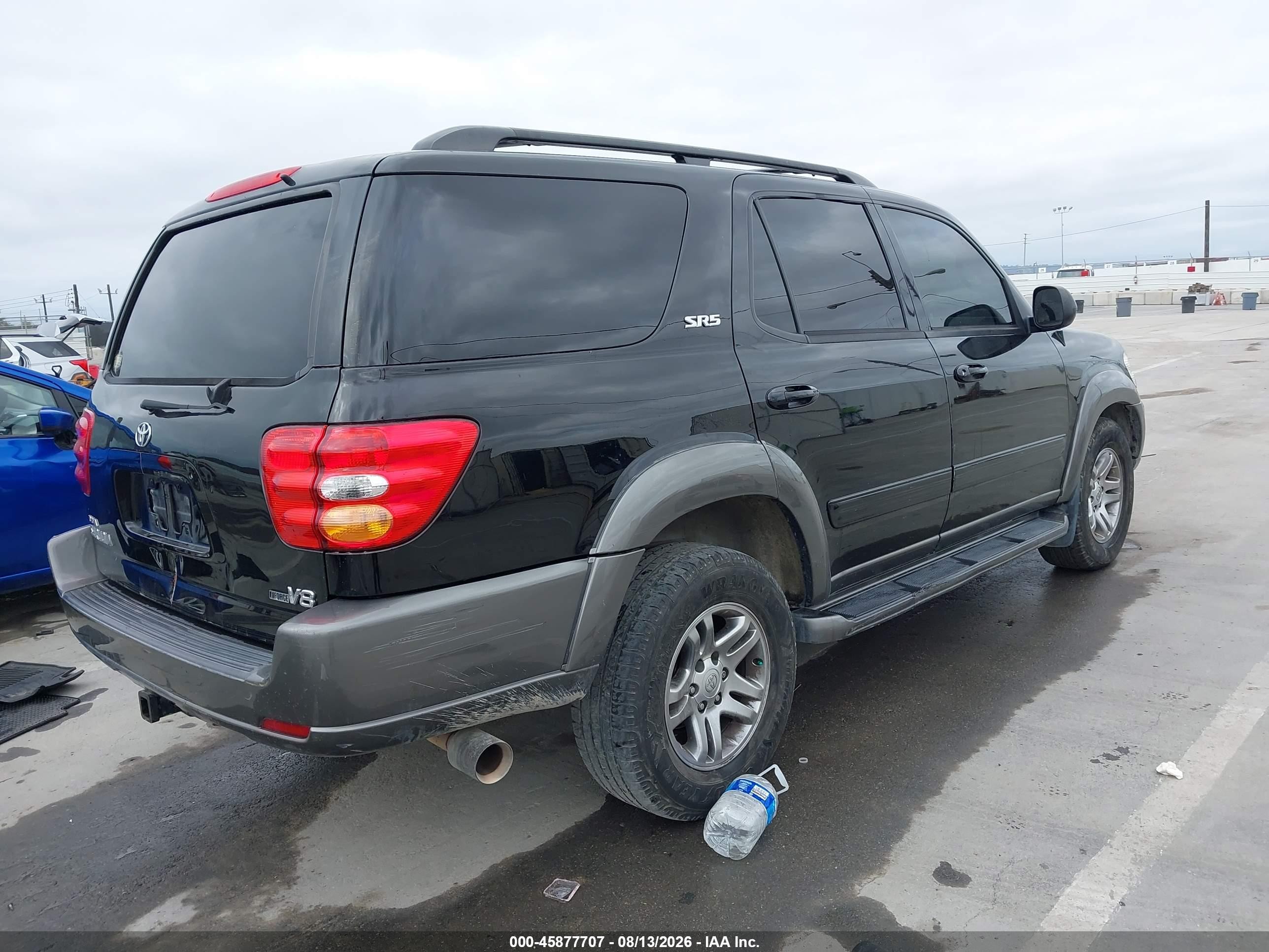 2003 Toyota Sequoia Sr5 V8 Black vin: 5TDZT34AX3S150377