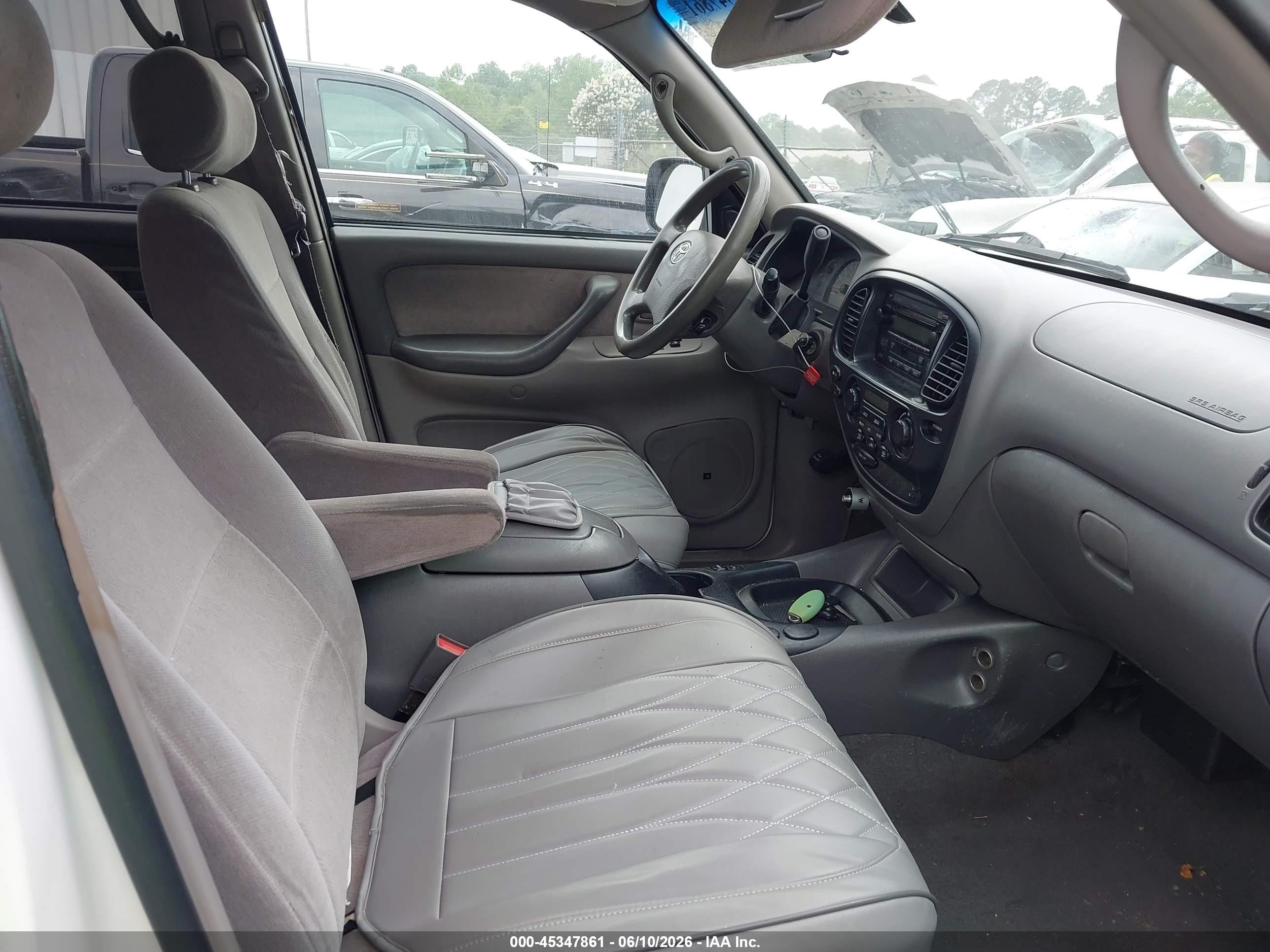 2003 Toyota Sequoia Sr5 V8 White vin: 5TDZT34AX3S173643