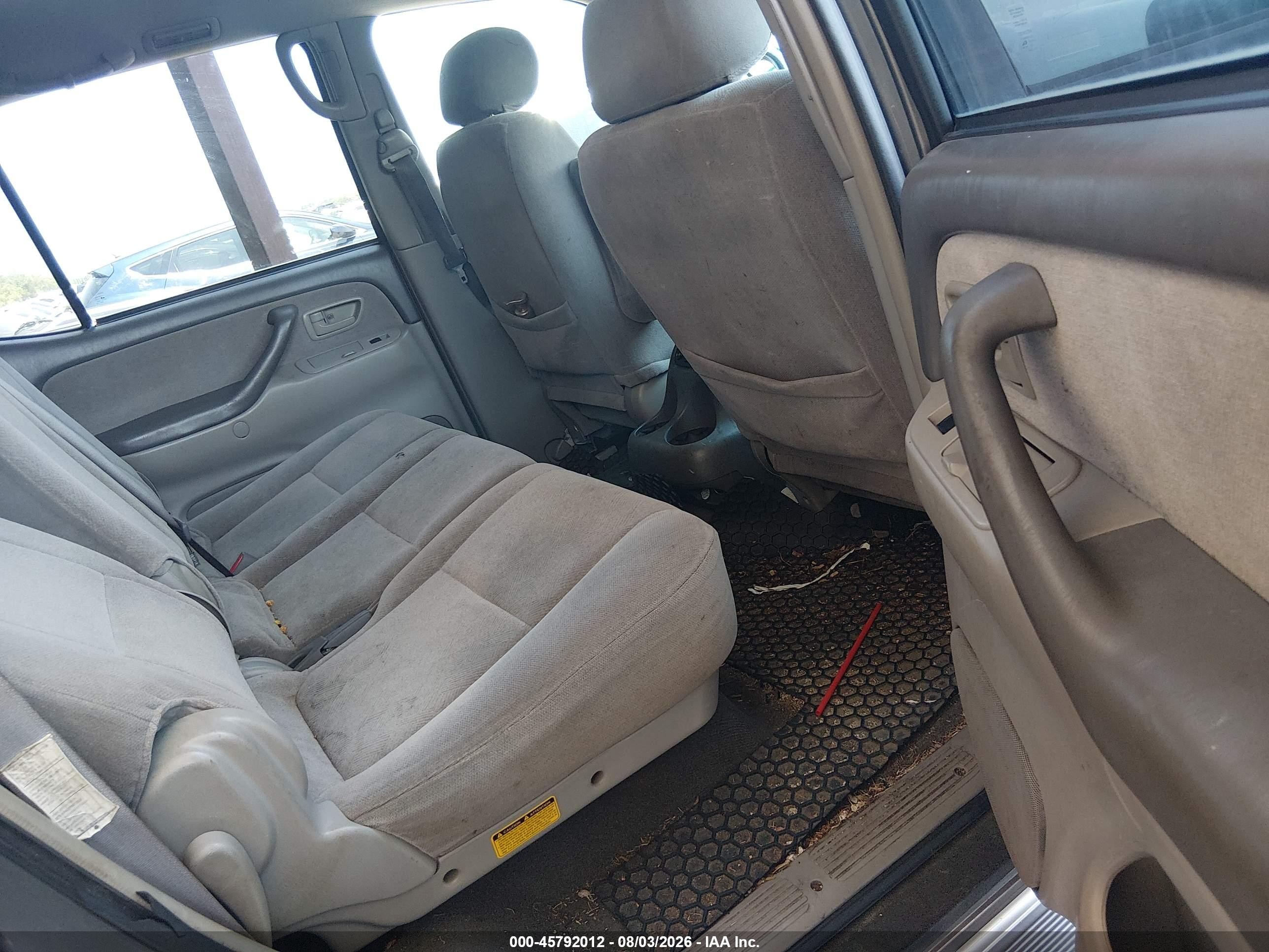 2004 Toyota Sequoia Sr5 V8 Серый vin: 5TDZT34AX4S233373