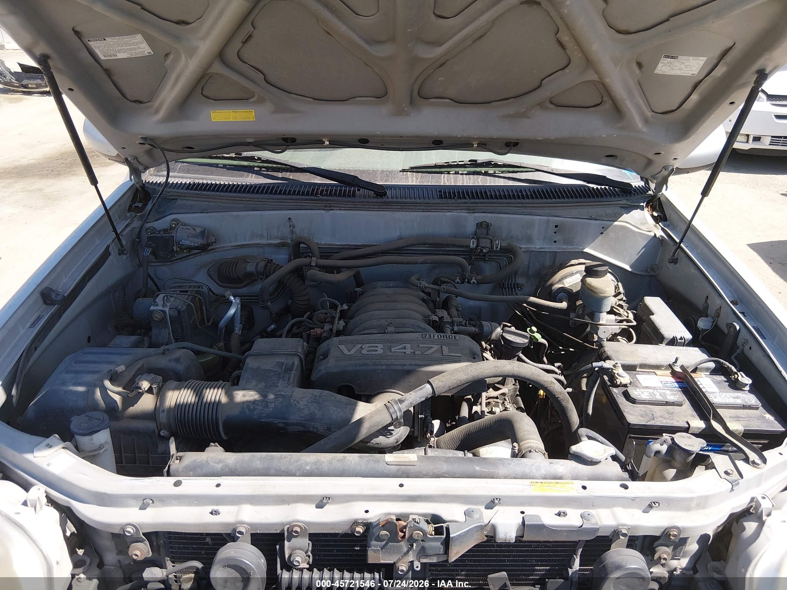 2005 Toyota Sequoia Sr5 V8 Silver vin: 5TDZT34AX5S249865