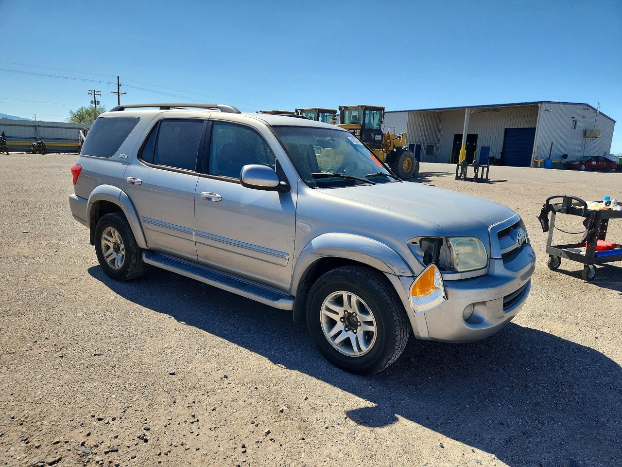 2007 Toyota Sequoia Sr5 Silver vin: 5TDZT34AX7S287423