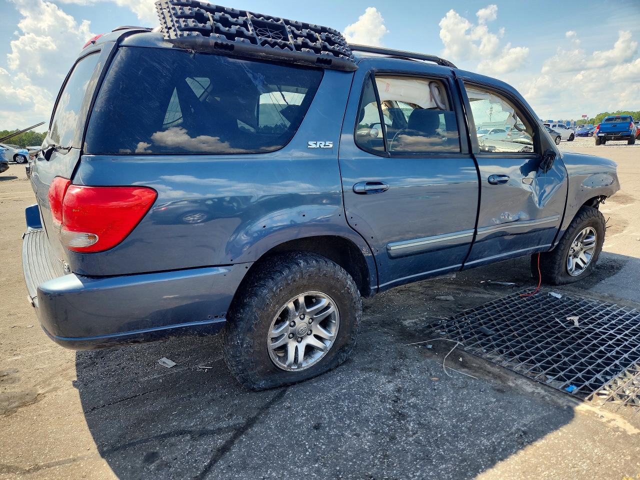 2007 Toyota Sequoia Sr5 Blue vin: 5TDZT34AX7S296011
