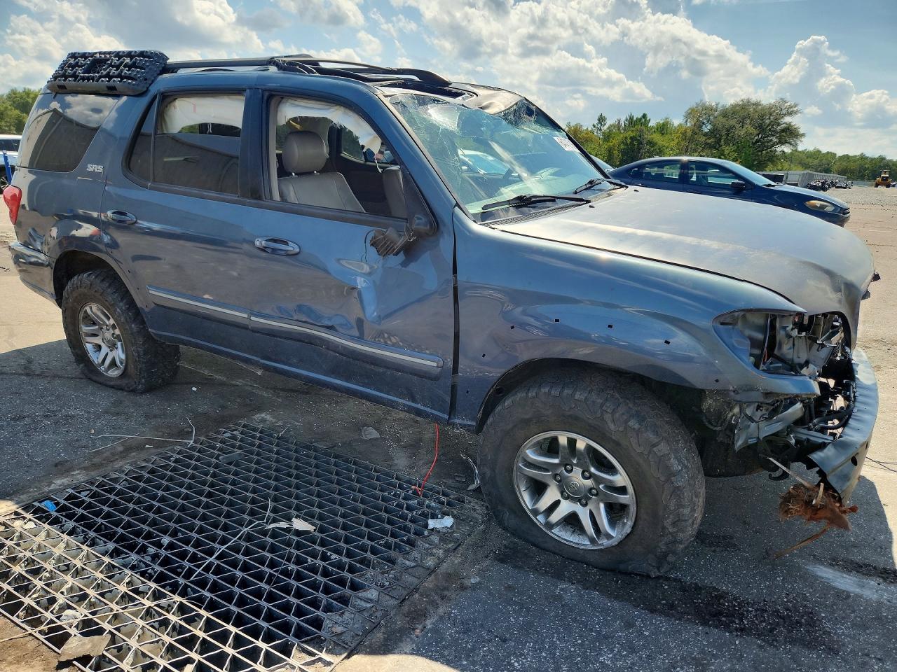 2007 Toyota Sequoia Sr5 Blue vin: 5TDZT34AX7S296011