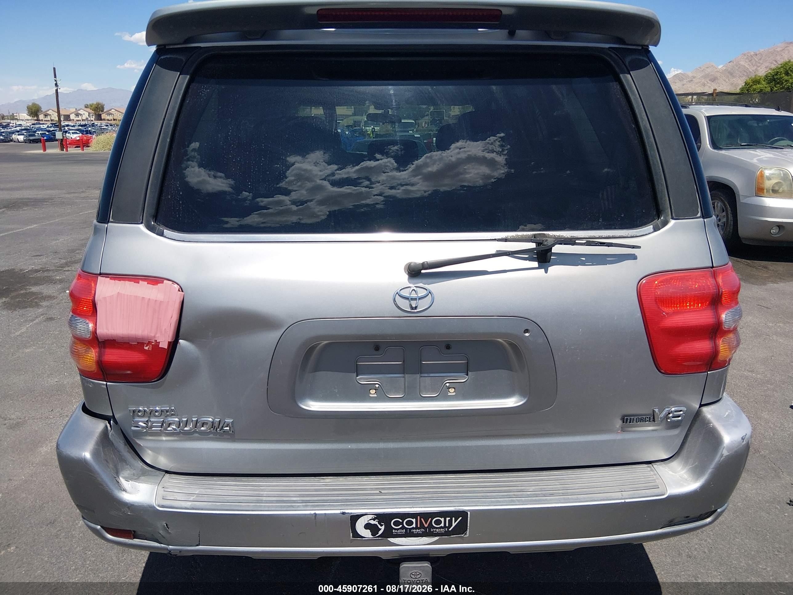 2001 Toyota Sequoia Limited V8 Gray vin: 5TDZT38A01S043295