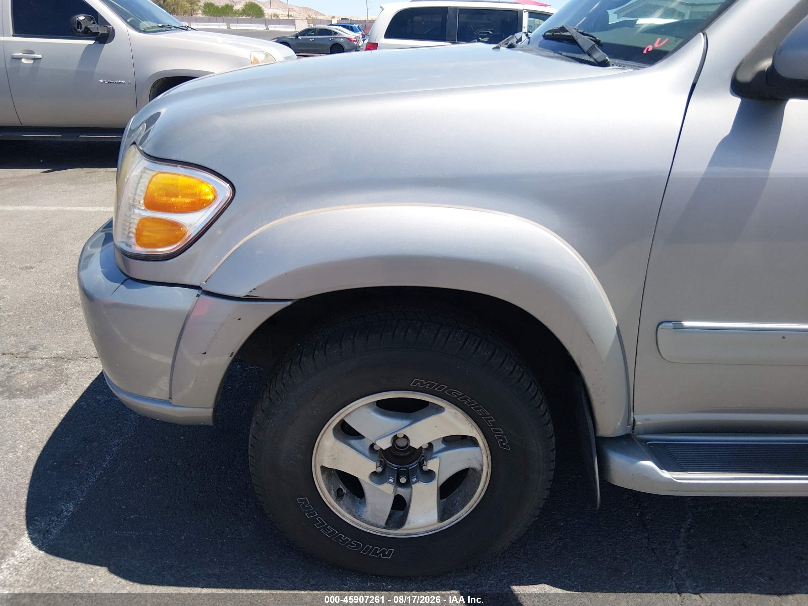 2001 Toyota Sequoia Limited V8 Gray vin: 5TDZT38A01S043295