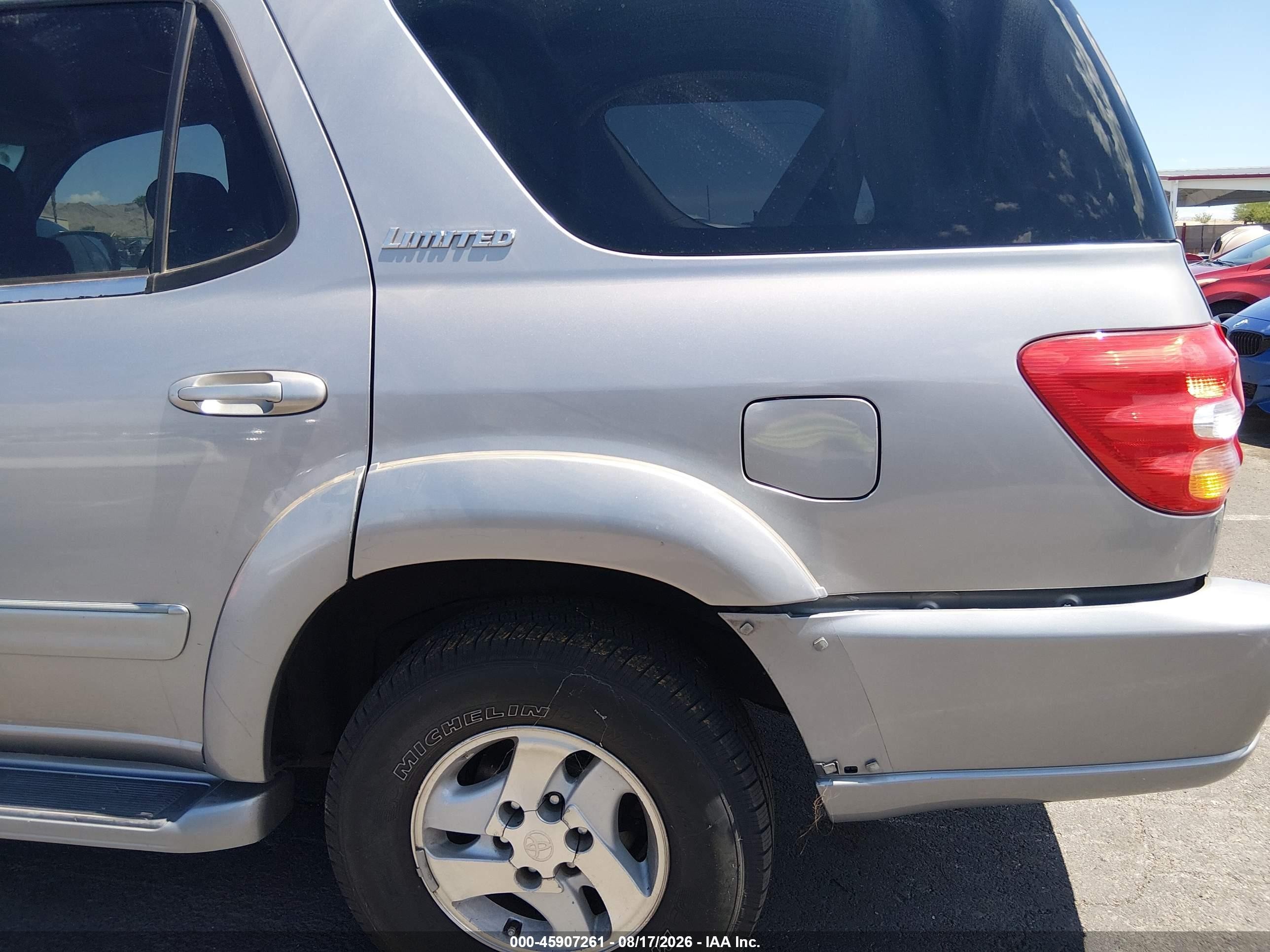 2001 Toyota Sequoia Limited V8 Gray vin: 5TDZT38A01S043295