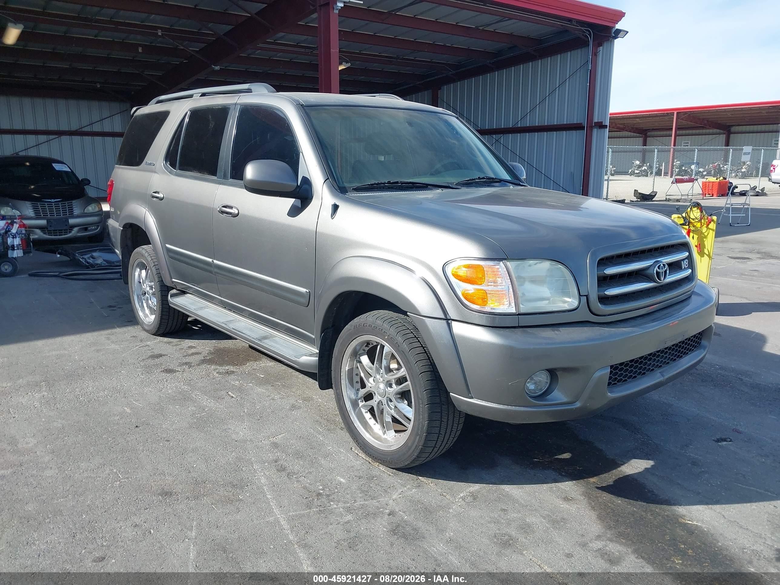 2004 Toyota Sequoia Limited V8 Серый vin: 5TDZT38A04S207424