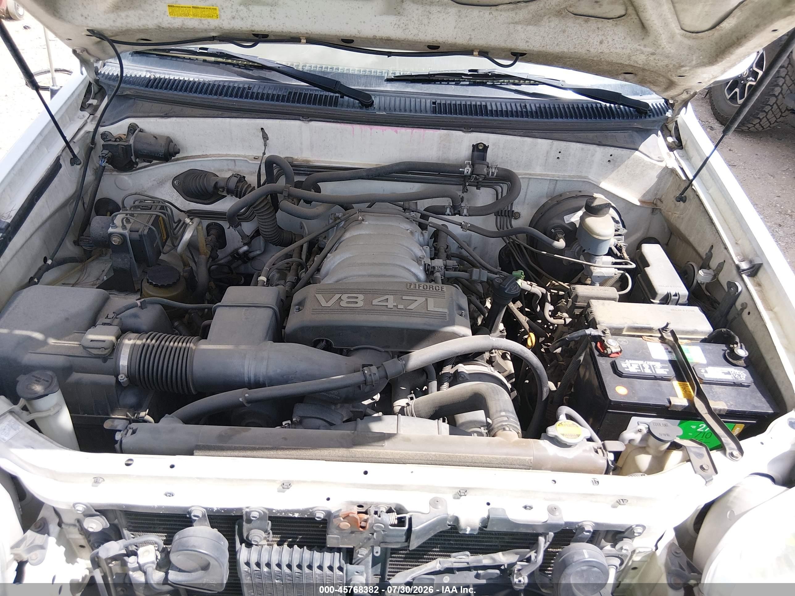 2004 Toyota Sequoia Limited V8 White vin: 5TDZT38A24S215430