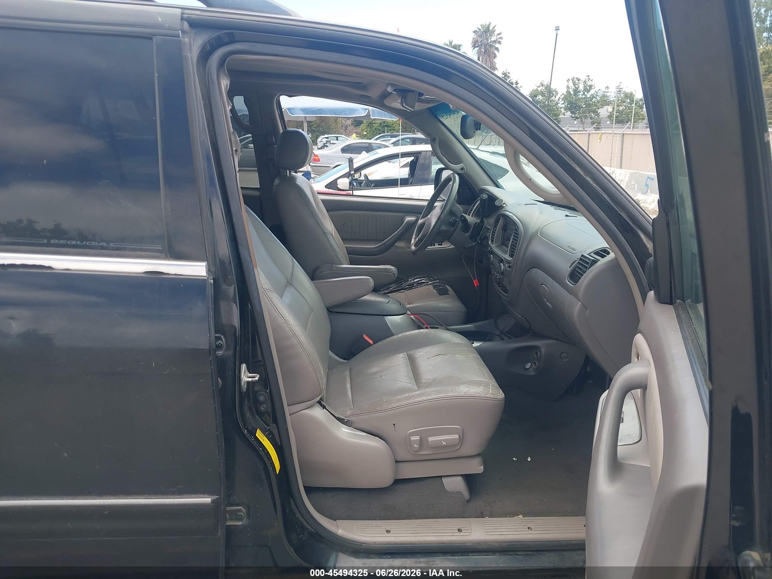 2001 Toyota Sequoia Limited V8 Black vin: 5TDZT38A31S011201