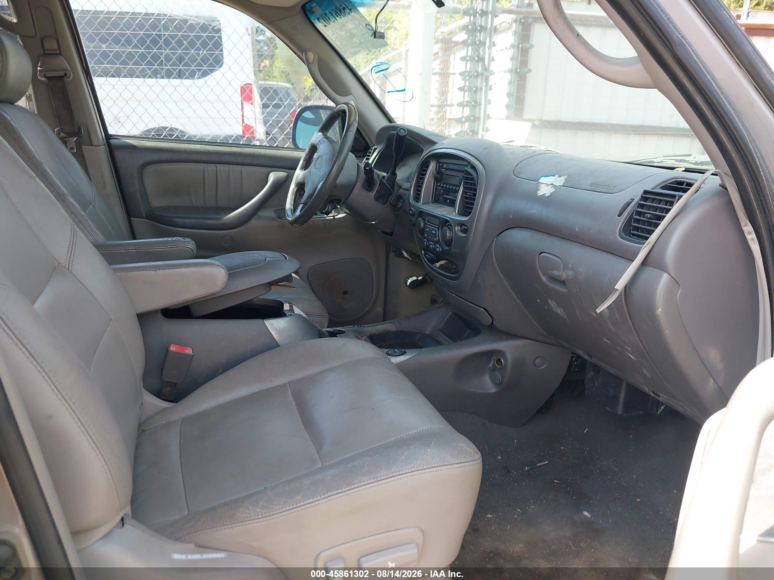 2002 Toyota Sequoia Limited V8 Серый vin: 5TDZT38A32S097398