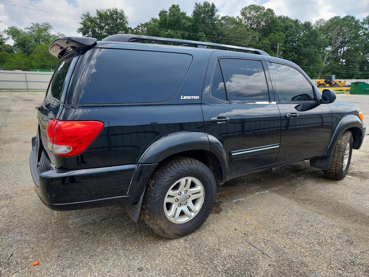 2006 Toyota Sequoia Limited Black vin: 5TDZT38A36S274375
