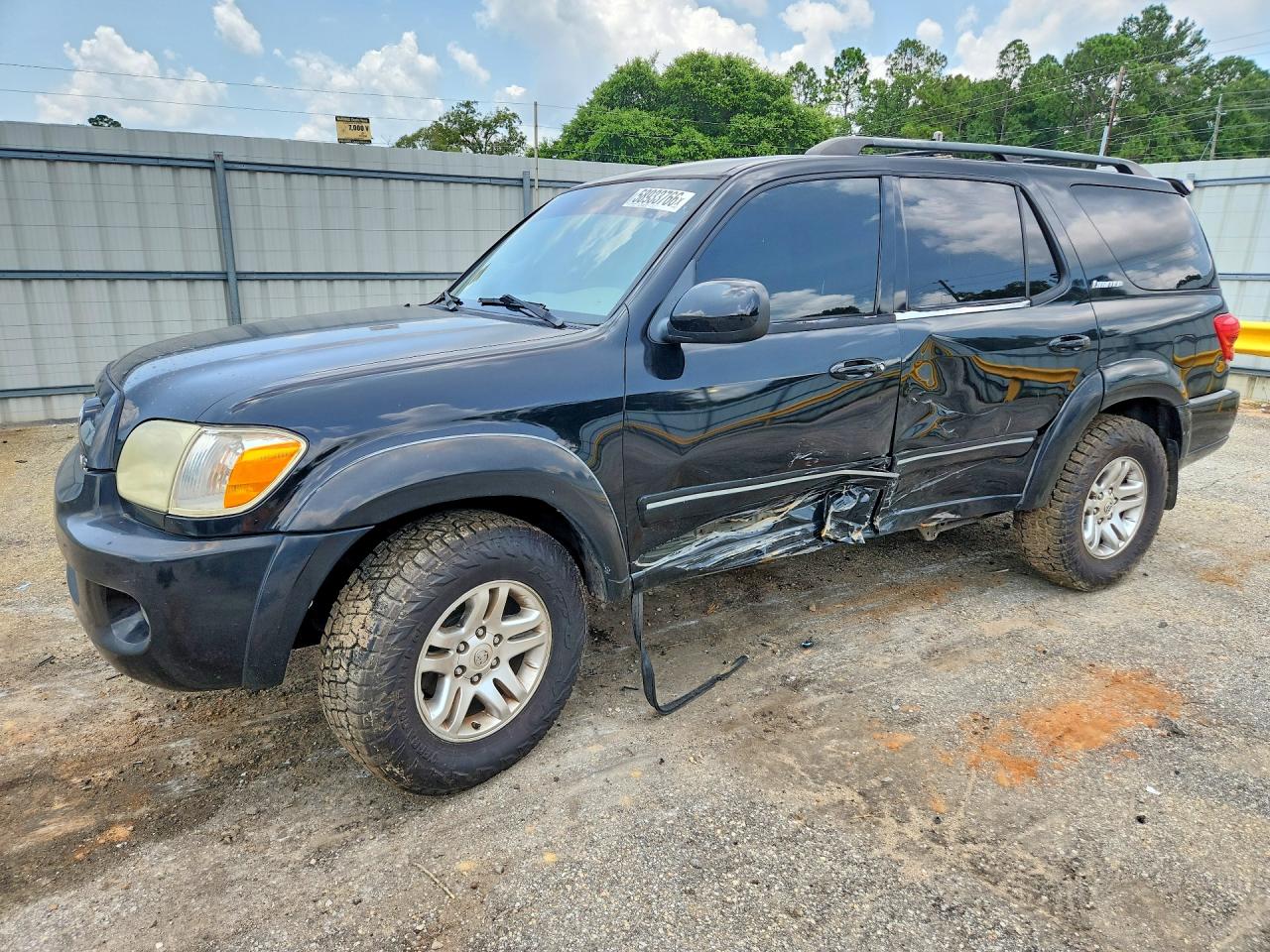 2006 Toyota Sequoia Limited Black vin: 5TDZT38A36S274375