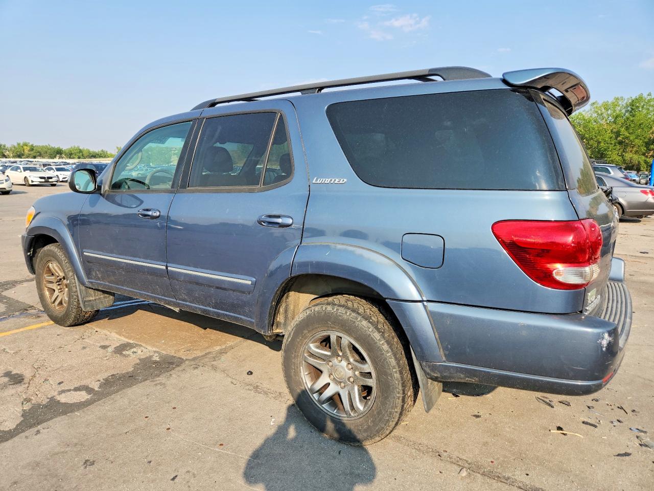 2007 Toyota Sequoia Limited Blue vin: 5TDZT38A37S298869