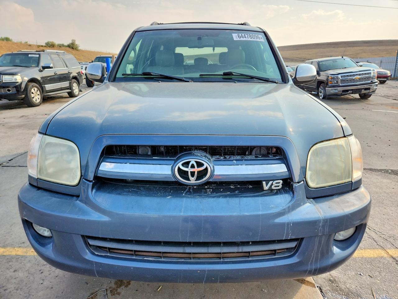 2007 Toyota Sequoia Limited Blue vin: 5TDZT38A37S298869