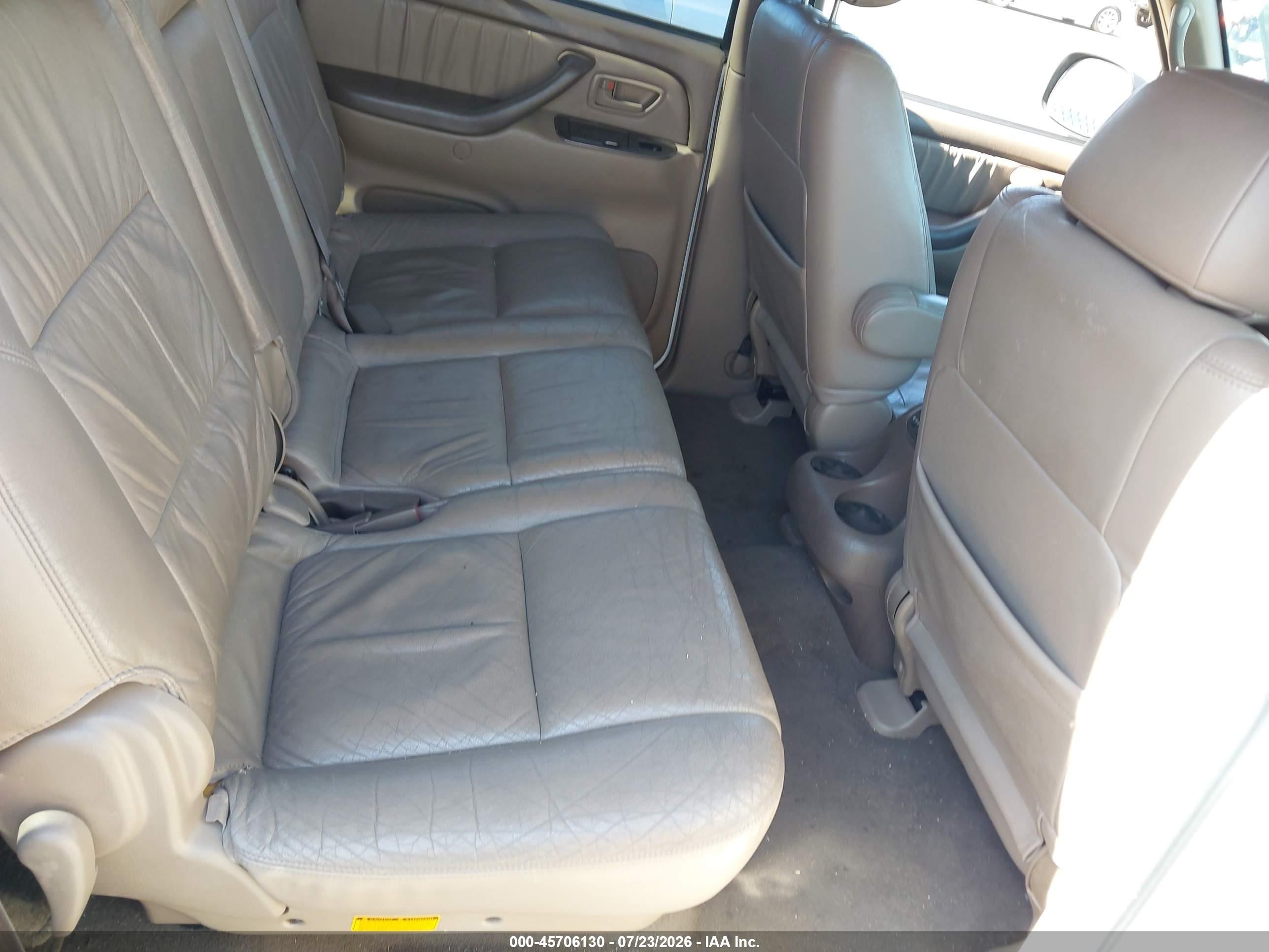 2004 Toyota Sequoia Limited V8 White vin: 5TDZT38A44S220144