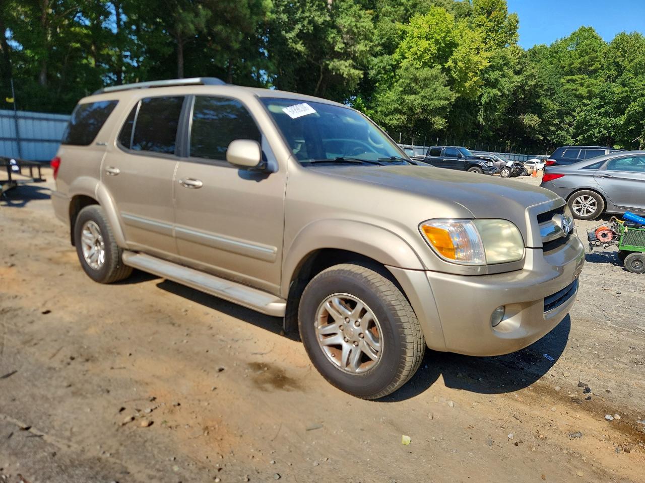 2006 Toyota Sequoia Limited Gold vin: 5TDZT38A46S276359