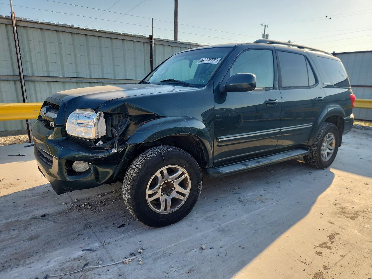 2006 Toyota Sequoia Limited Green vin: 5TDZT38A56S265113