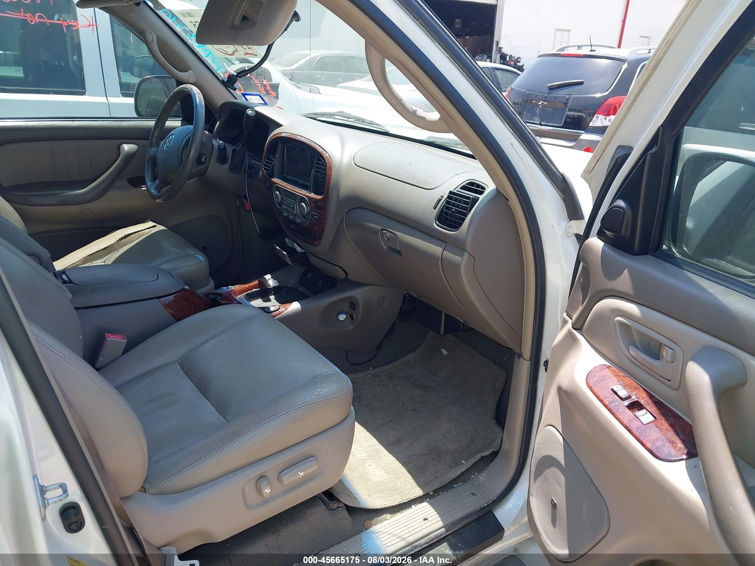2007 Toyota Sequoia Limited V8 Белый vin: 5TDZT38A57S294855