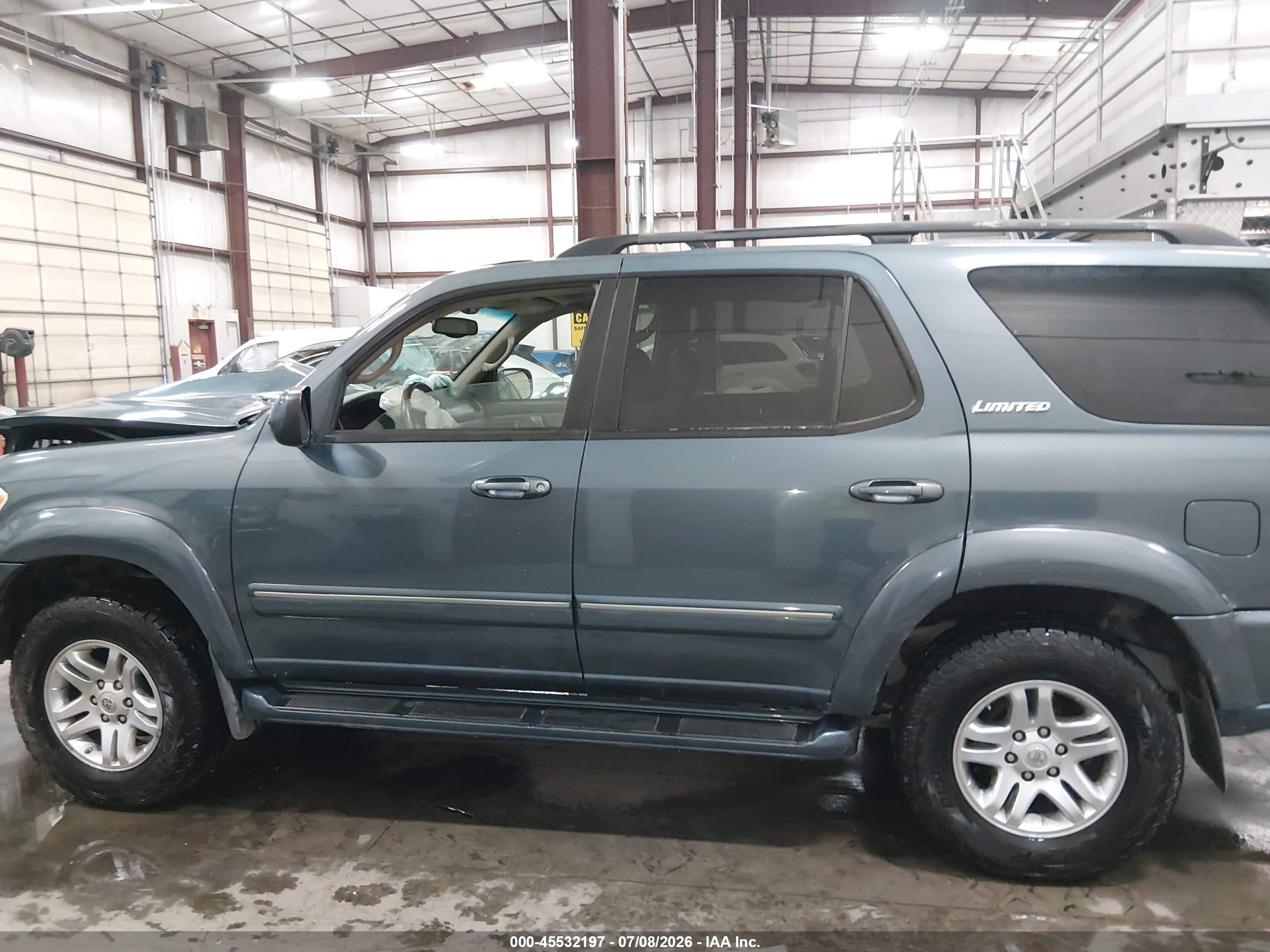 2006 Toyota Sequoia Limited V8 Blue vin: 5TDZT38A66S281661
