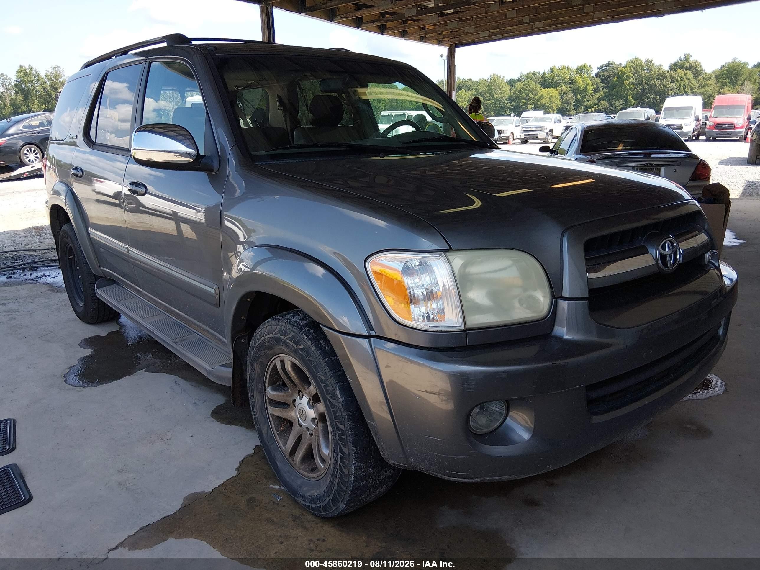 2007 Toyota Sequoia Limited Gray vin: 5TDZT38A67S289566