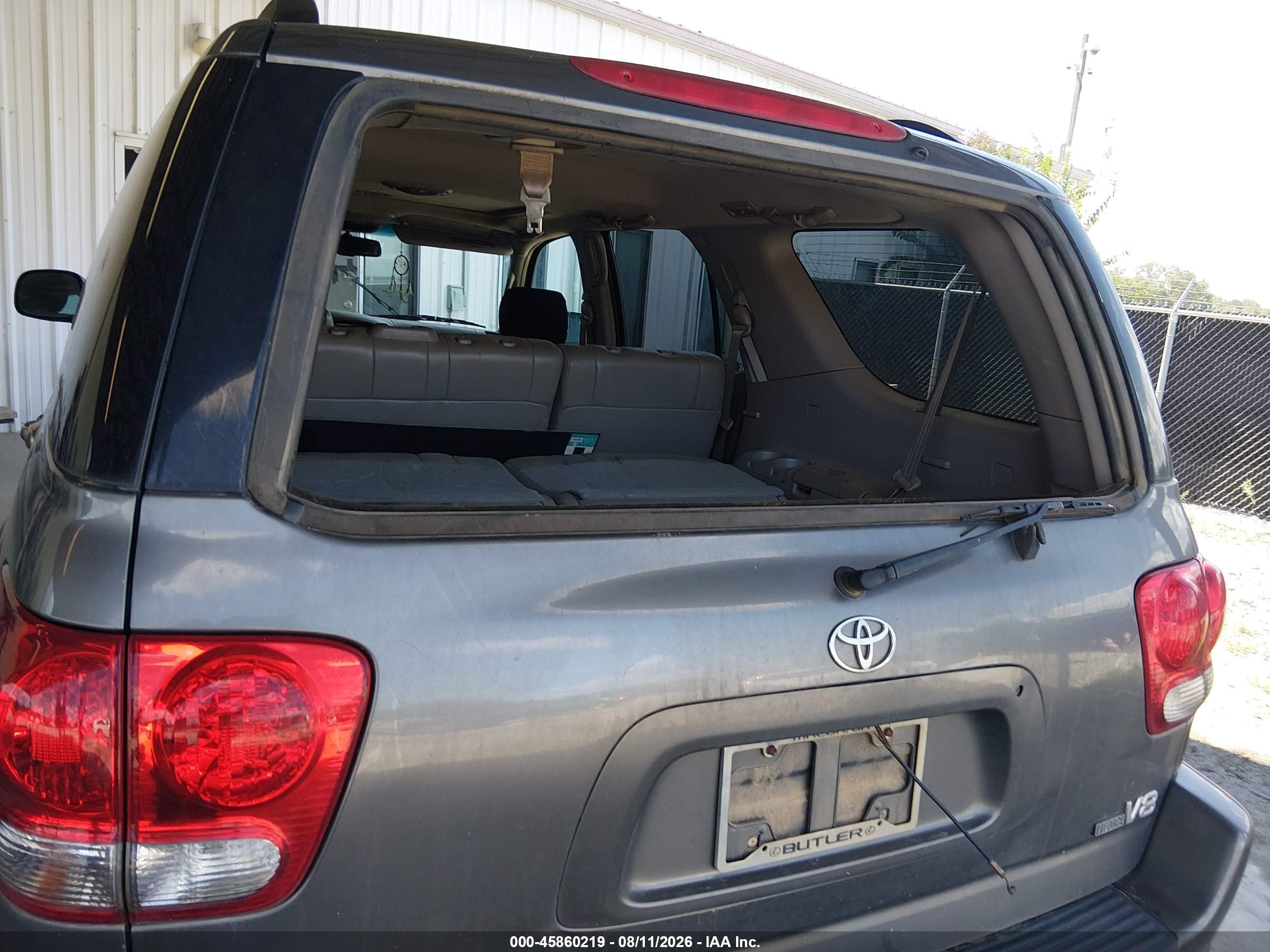 2007 Toyota Sequoia Limited Gray vin: 5TDZT38A67S289566