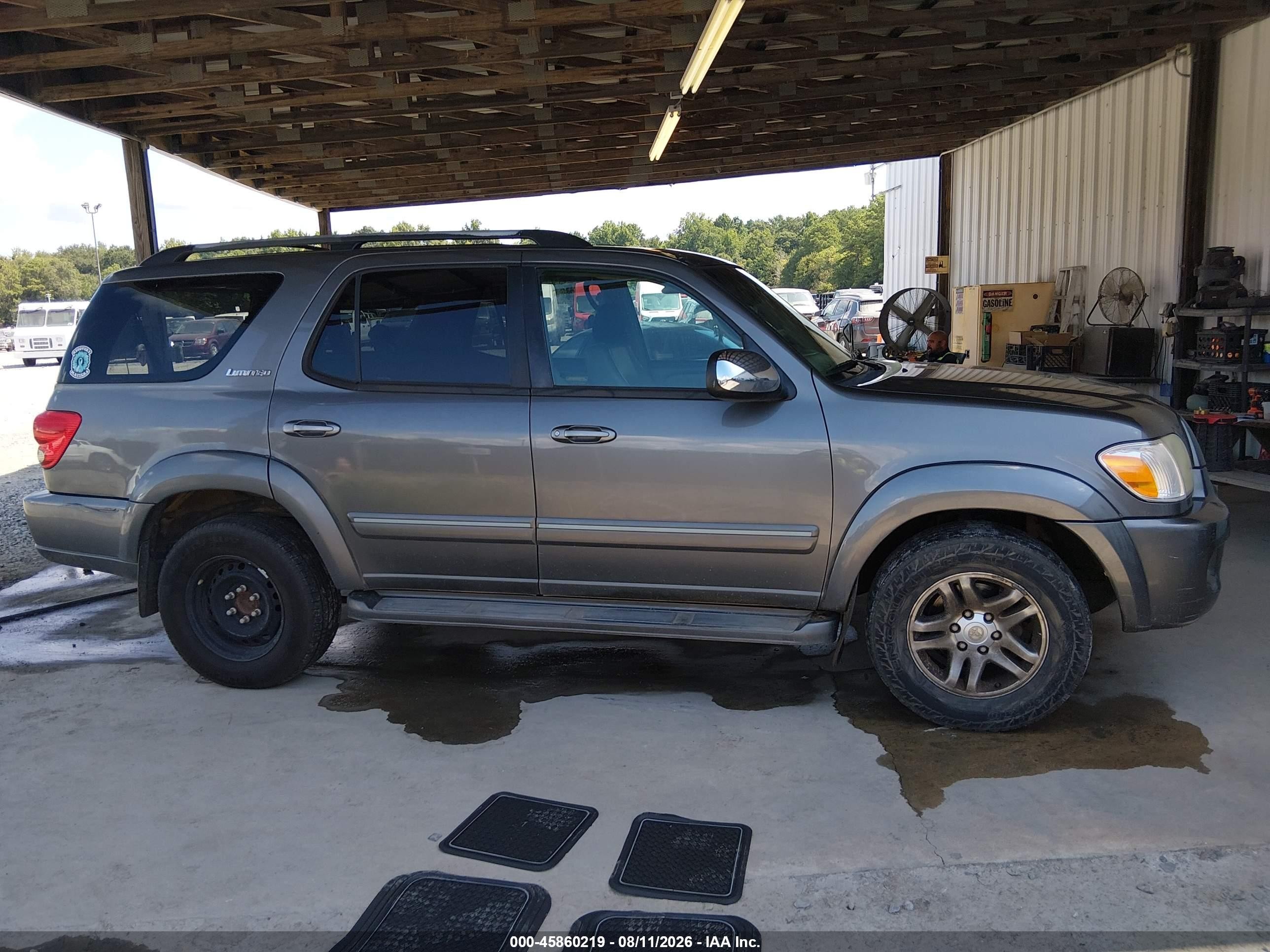 2007 Toyota Sequoia Limited Gray vin: 5TDZT38A67S289566
