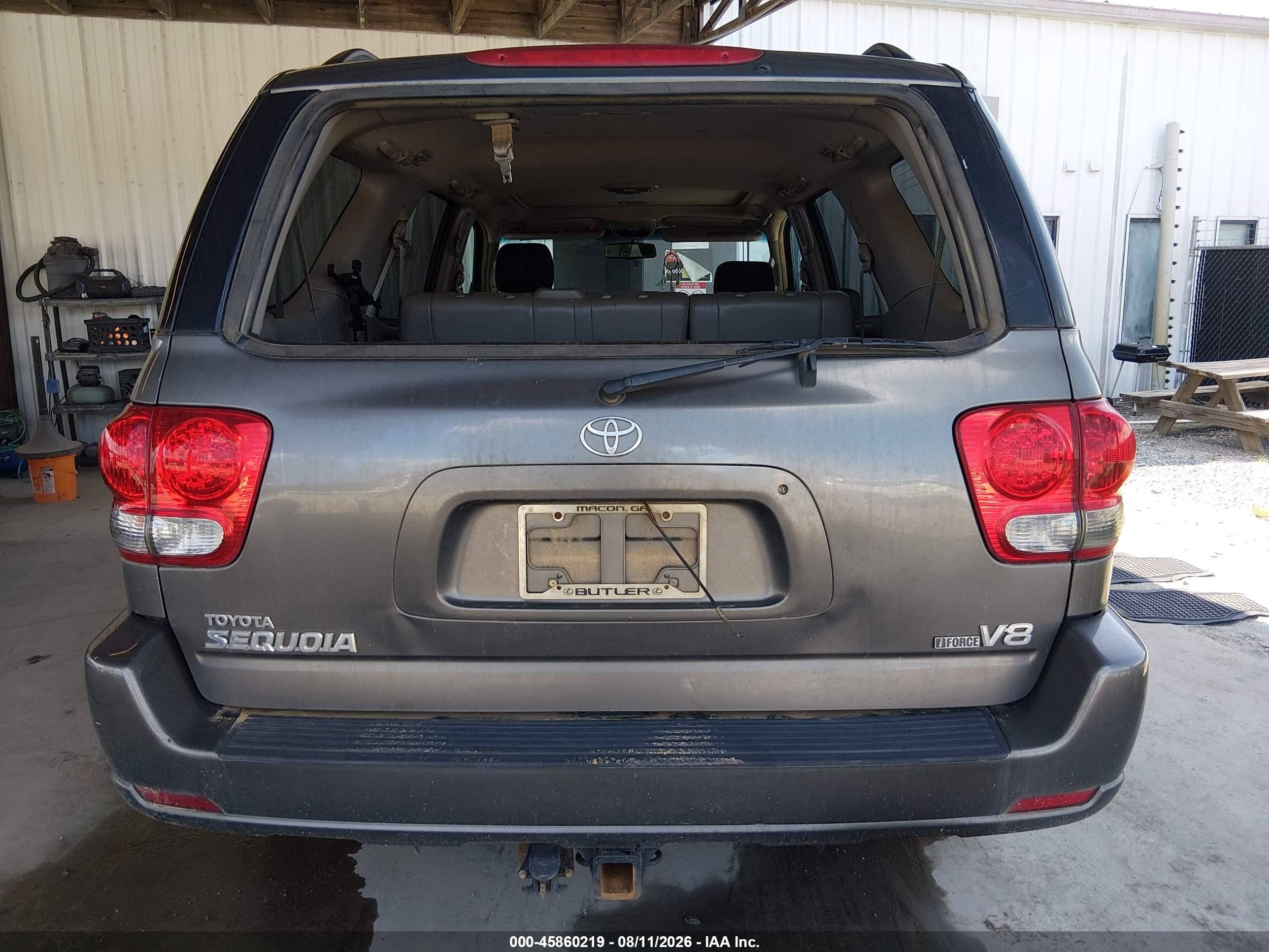 2007 Toyota Sequoia Limited Gray vin: 5TDZT38A67S289566