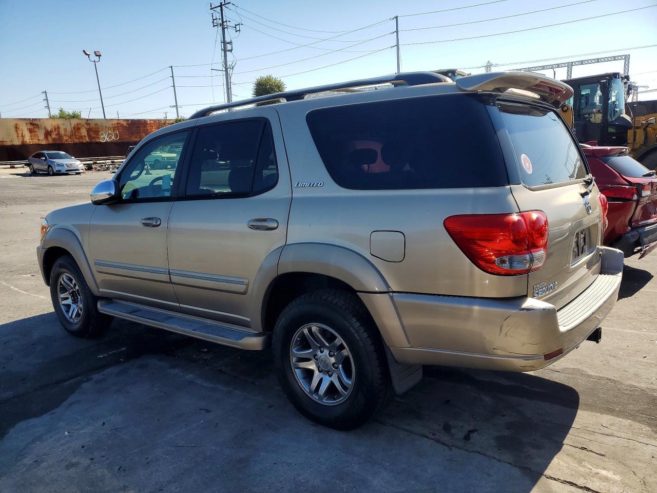 2007 Toyota Sequoia Limited Beige vin: 5TDZT38A67S295352