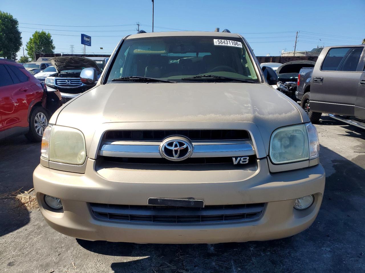 2007 Toyota Sequoia Limited Beige vin: 5TDZT38A67S295352