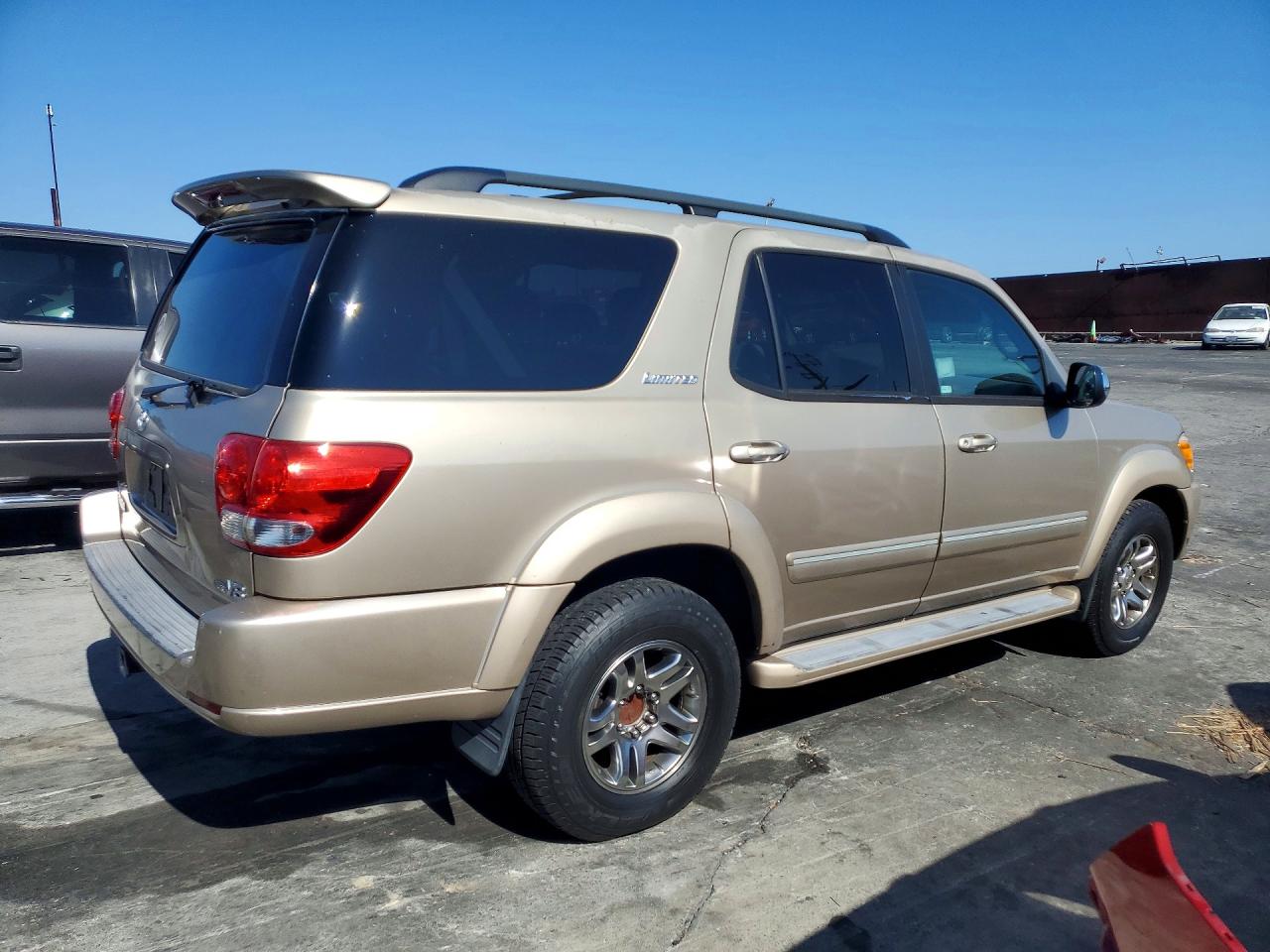 2007 Toyota Sequoia Limited Beige vin: 5TDZT38A67S295352