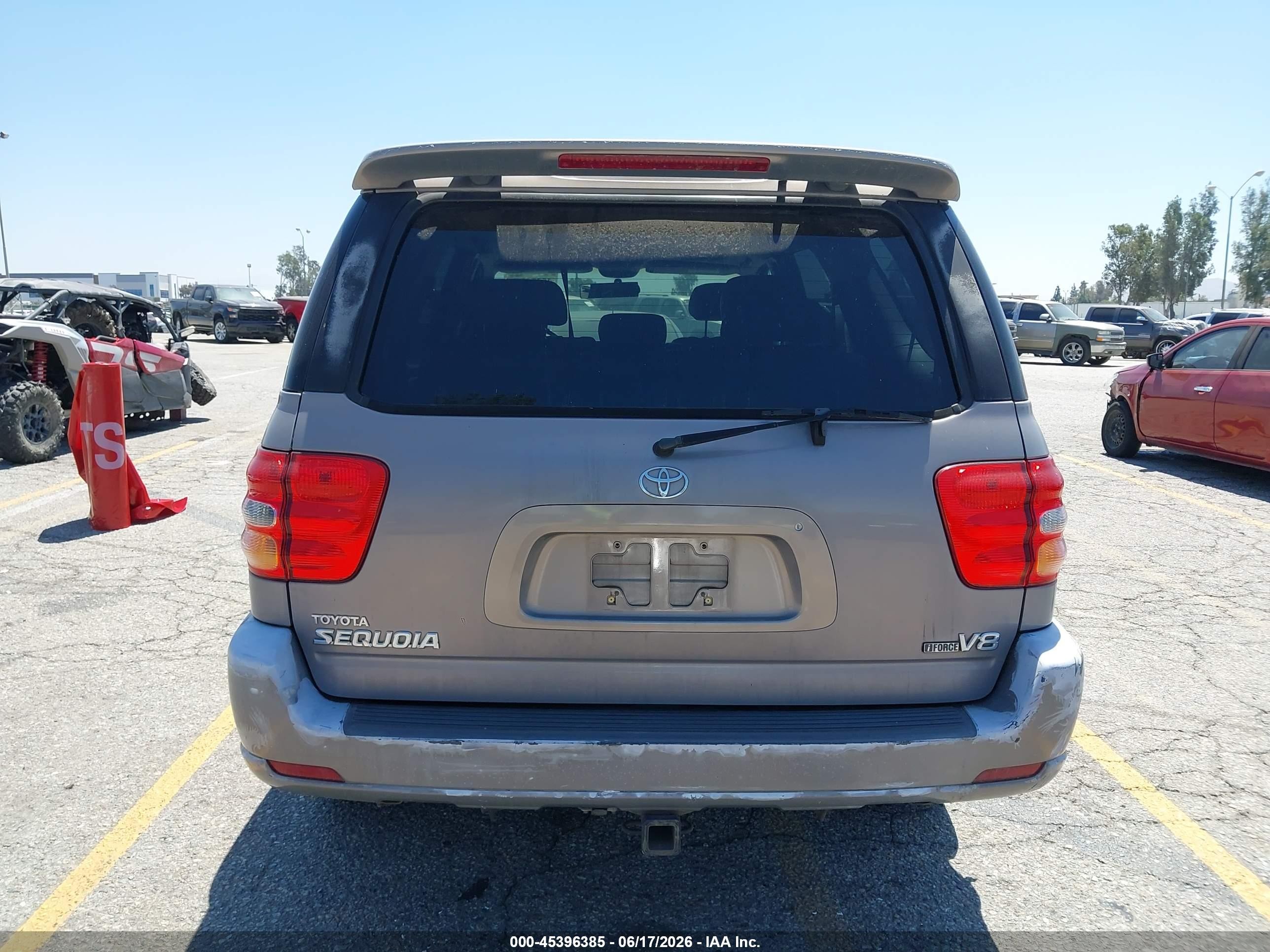 2001 Toyota Sequoia Limited V8 Серый vin: 5TDZT38A71S049580
