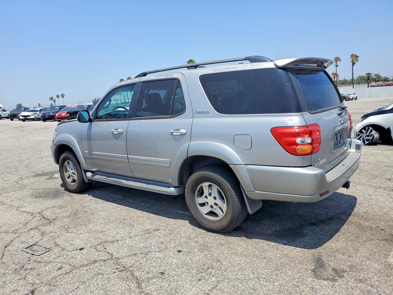2002 Toyota Sequoia Limited Silver vin: 5TDZT38A72S079227