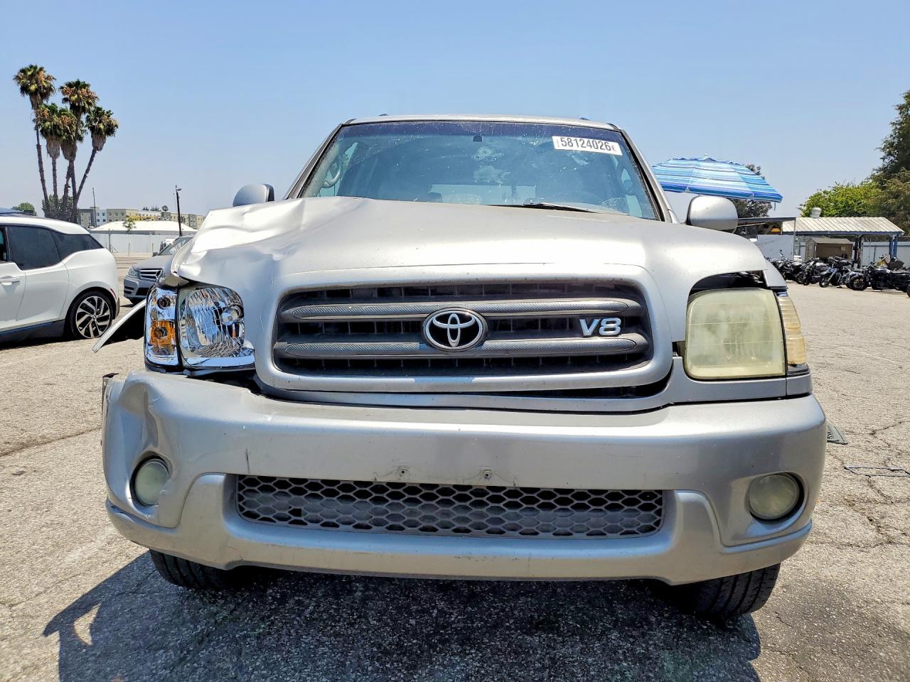 2002 Toyota Sequoia Limited Silver vin: 5TDZT38A72S079227