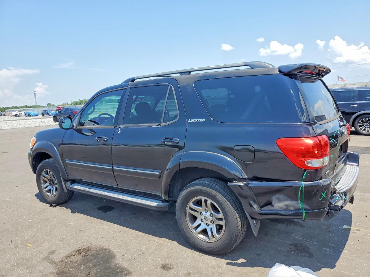 2006 Toyota Sequoia Limited Black vin: 5TDZT38A76S280910