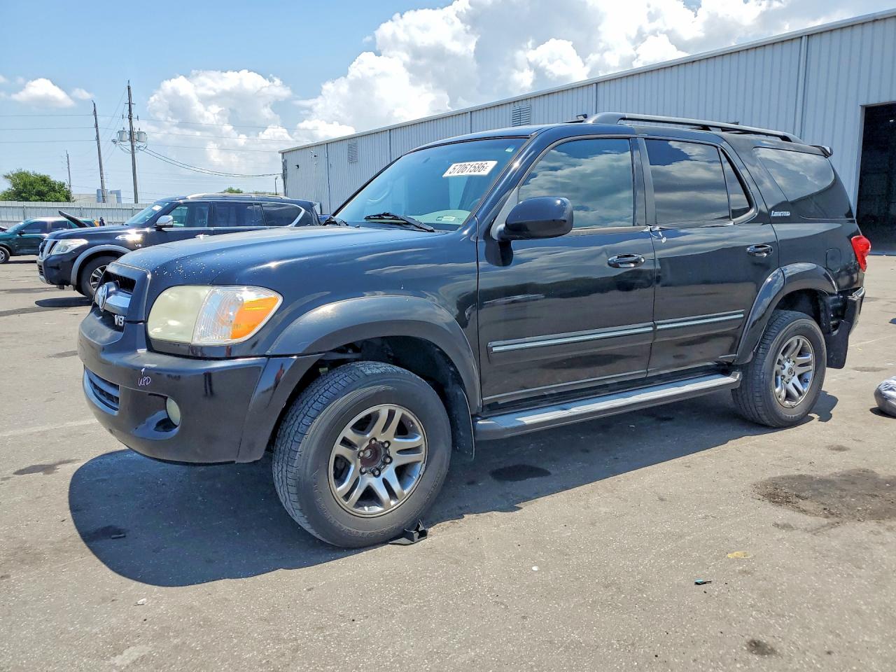 2006 Toyota Sequoia Limited Black vin: 5TDZT38A76S280910
