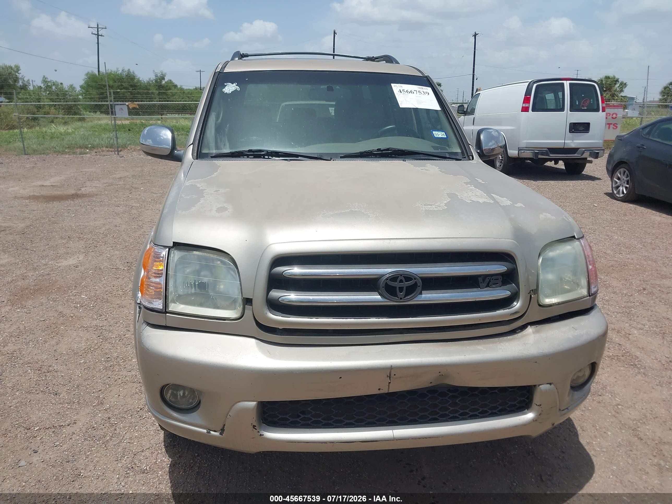 2007 Toyota Sequoia Limited V8 Brown vin: 5TDZT38A77S287633