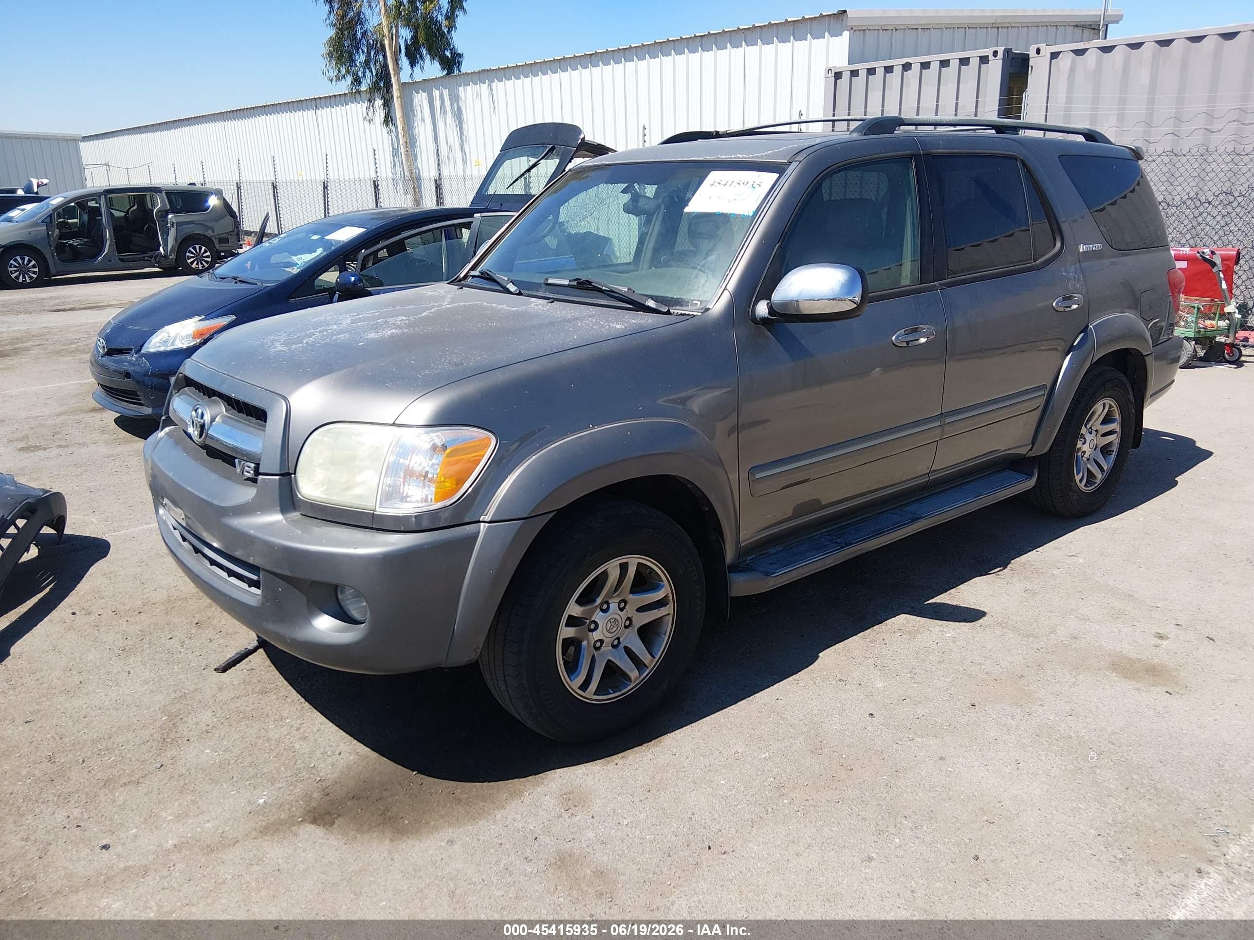 2007 Toyota Sequoia Limited Champagne vin: 5TDZT38A77S293979