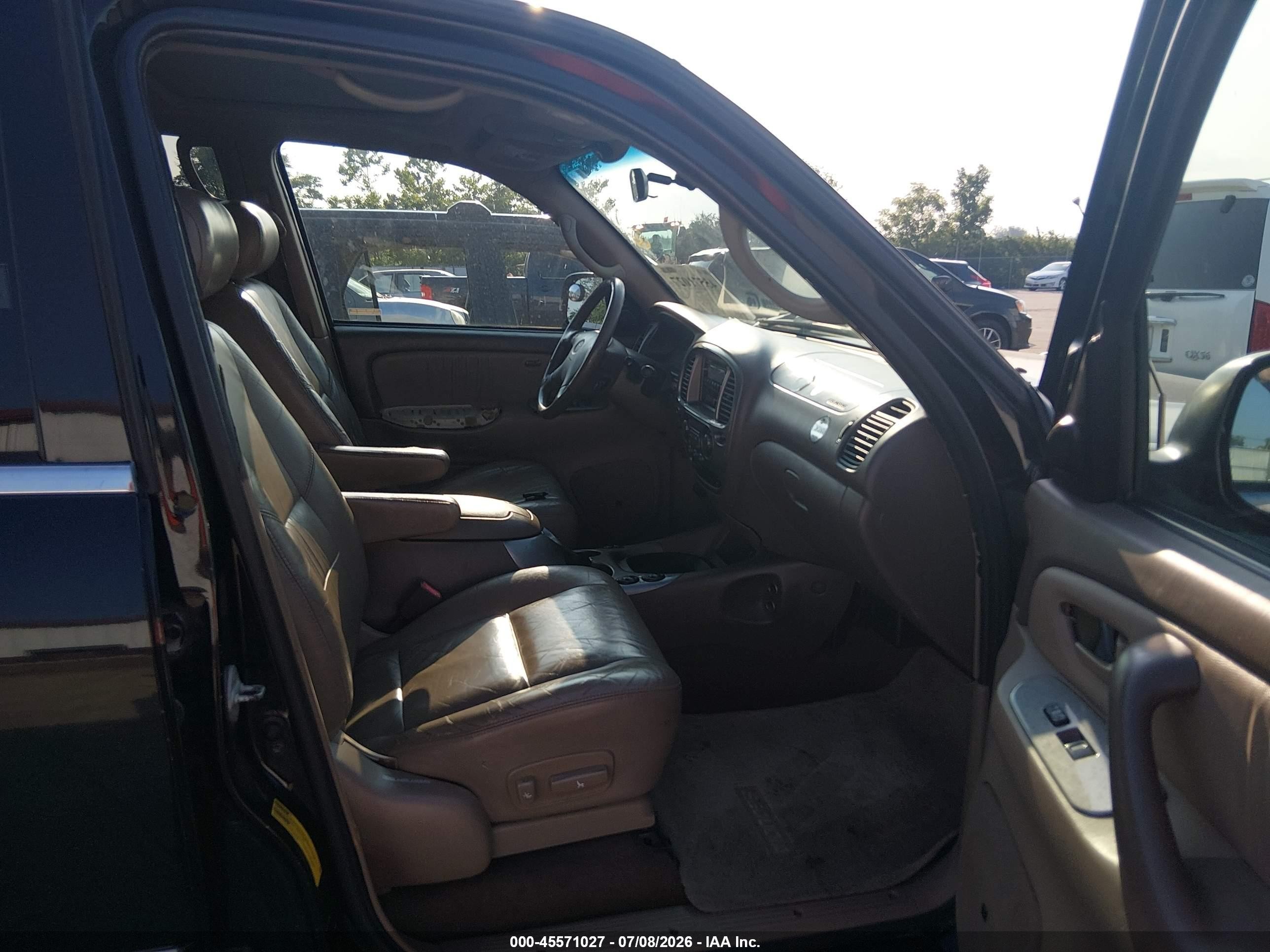 2001 Toyota Sequoia Limited V8 Black vin: 5TDZT38A81S021464