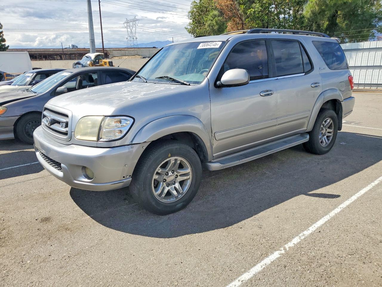 2002 Toyota Sequoia Limited Silver vin: 5TDZT38A82S073355