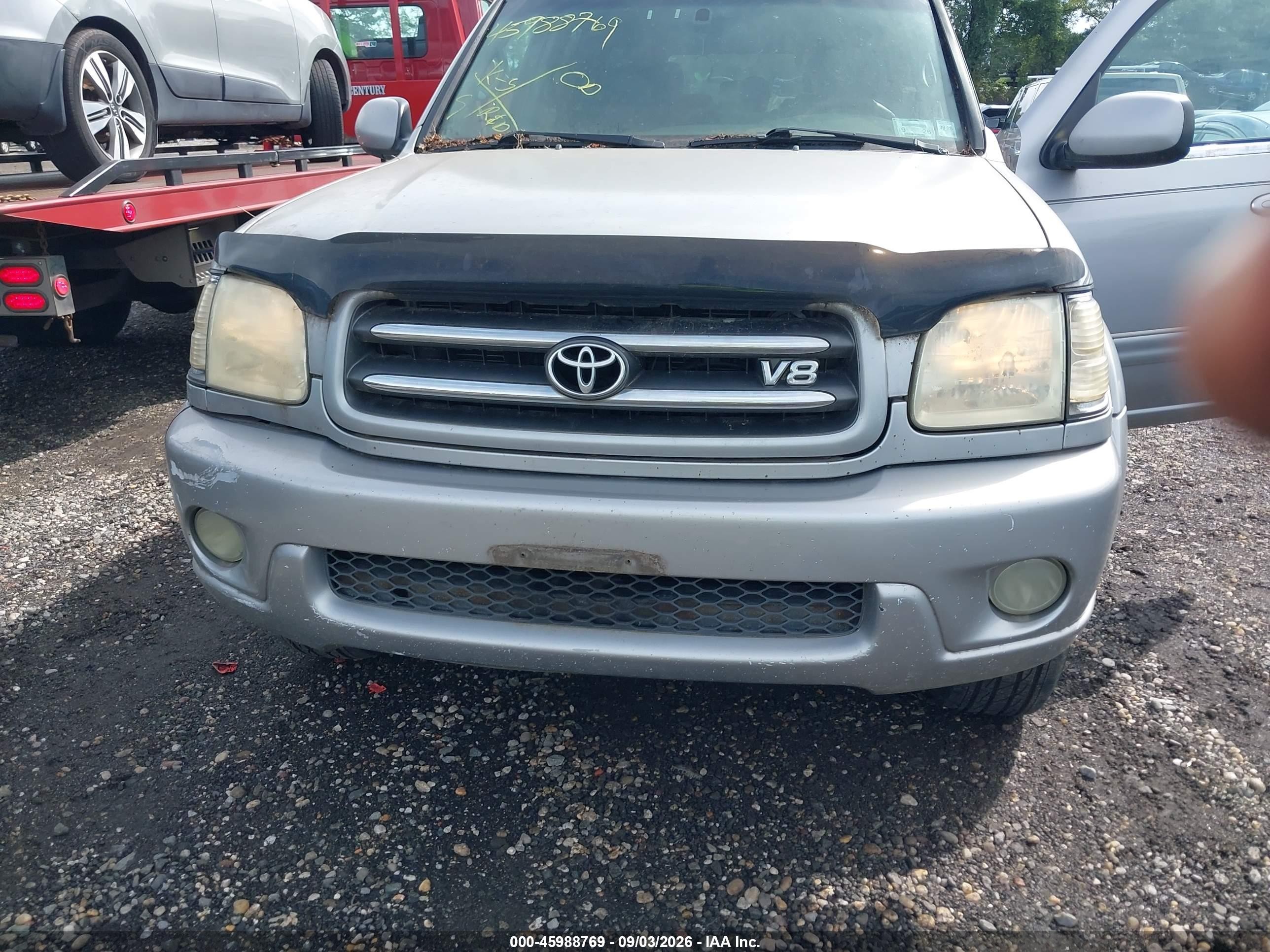 2002 Toyota Sequoia Limited V8 Silver vin: 5TDZT38A82S080774