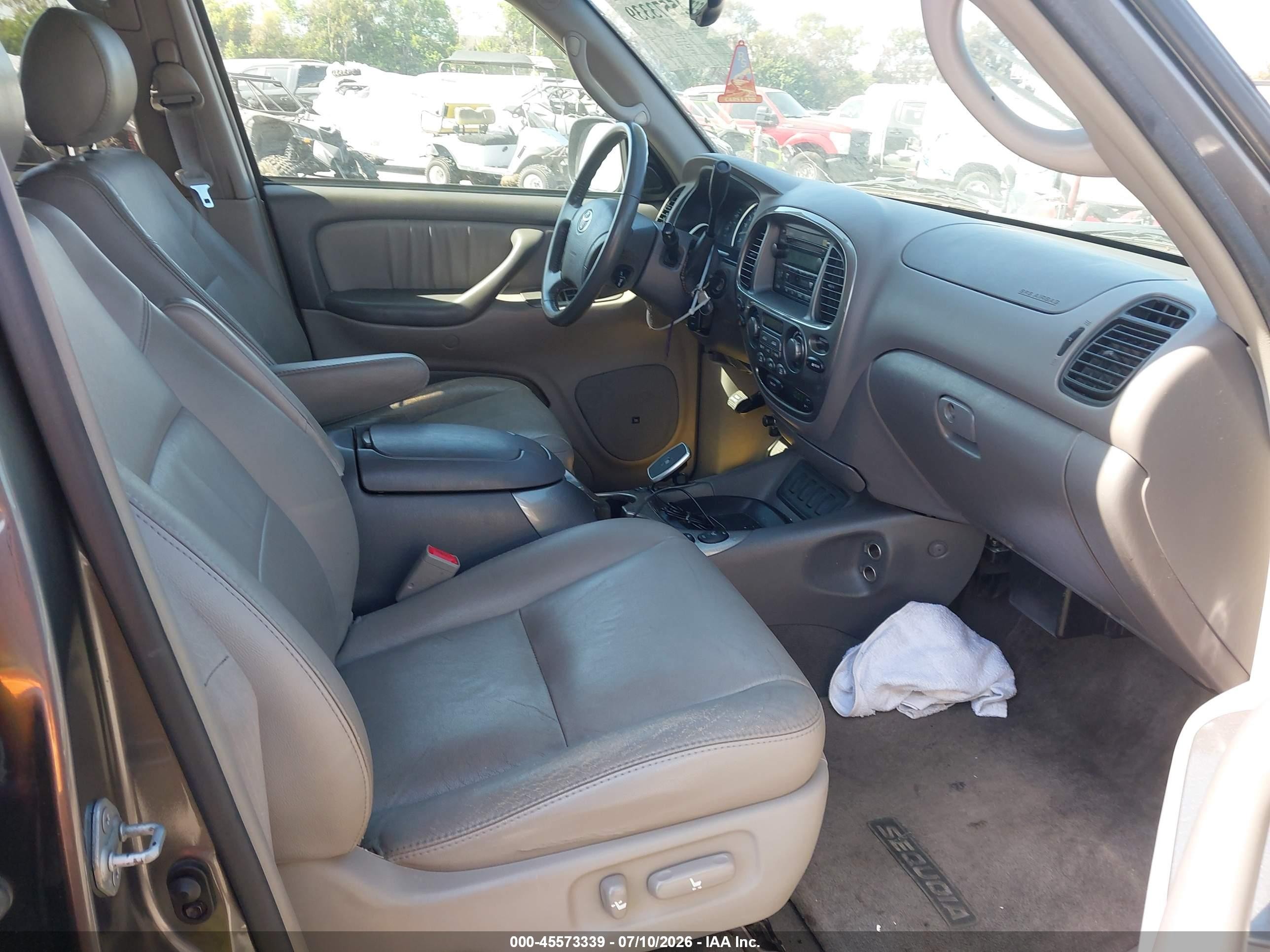 2006 Toyota Sequoia Limited V8 Gray vin: 5TDZT38A86S280320