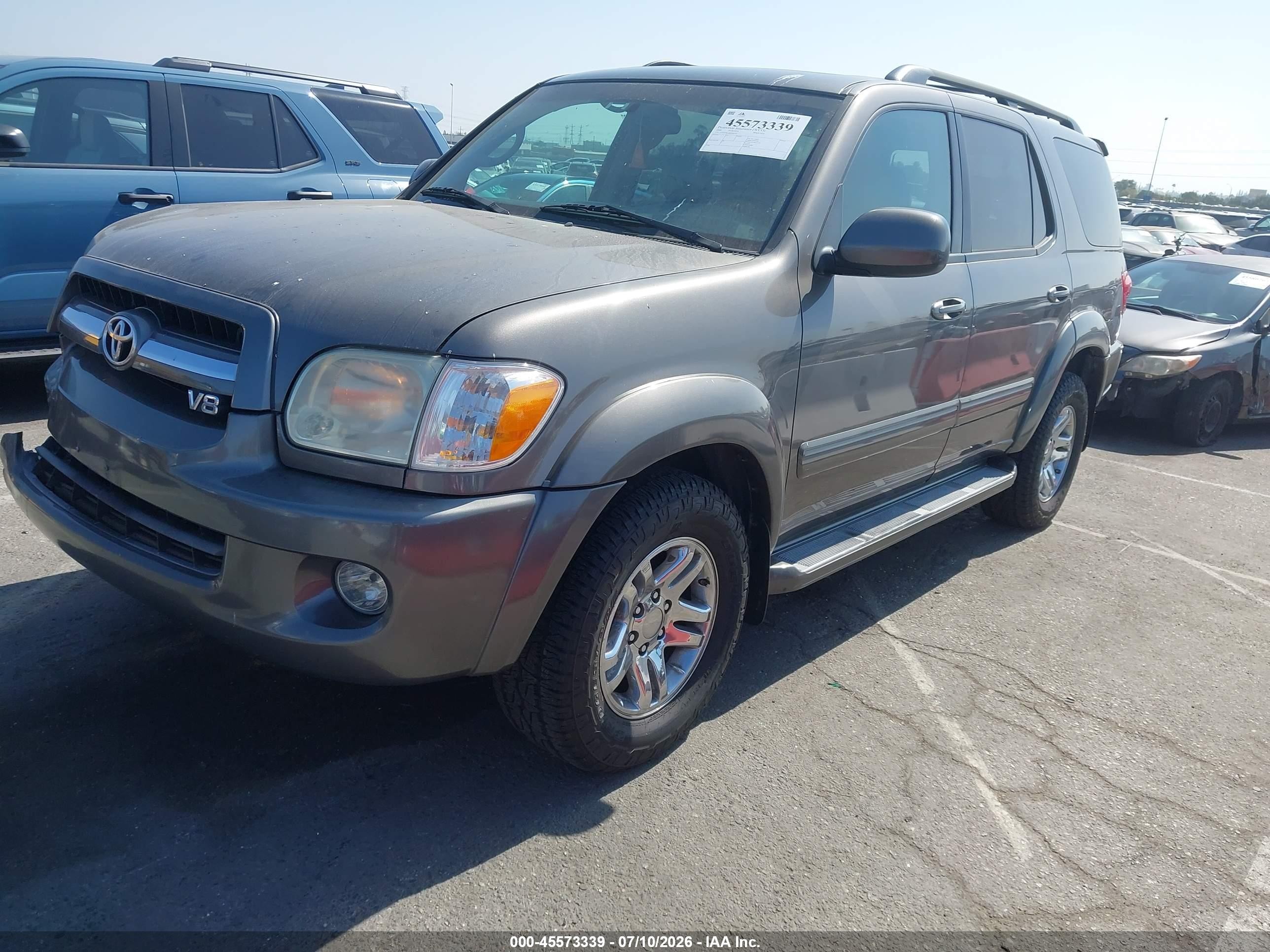 2006 Toyota Sequoia Limited V8 Gray vin: 5TDZT38A86S280320