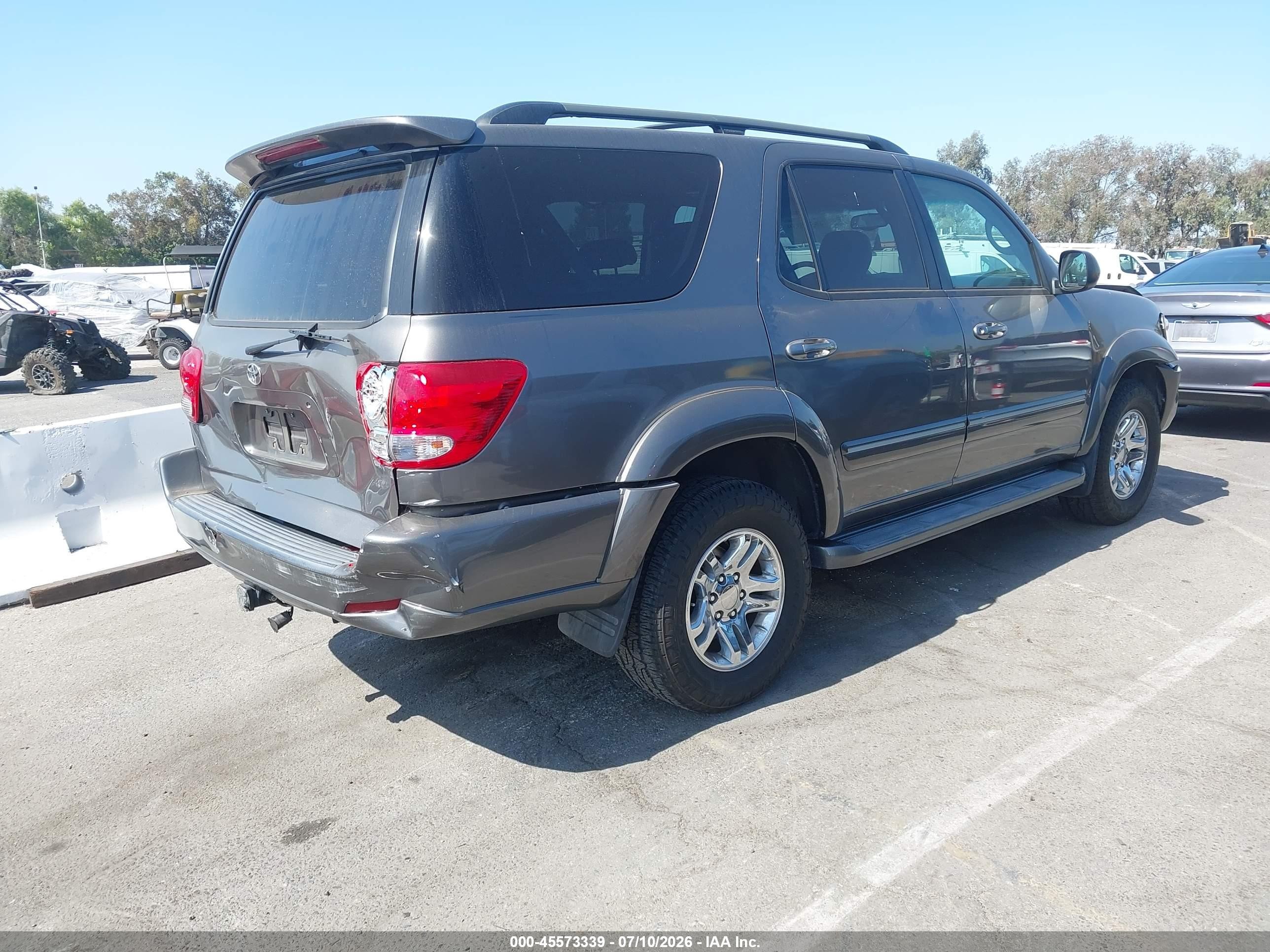 2006 Toyota Sequoia Limited V8 Gray vin: 5TDZT38A86S280320