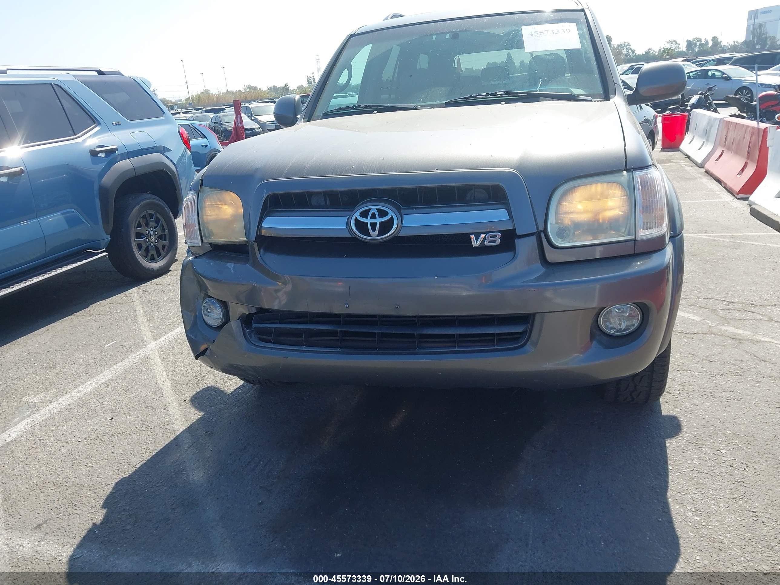 2006 Toyota Sequoia Limited V8 Gray vin: 5TDZT38A86S280320