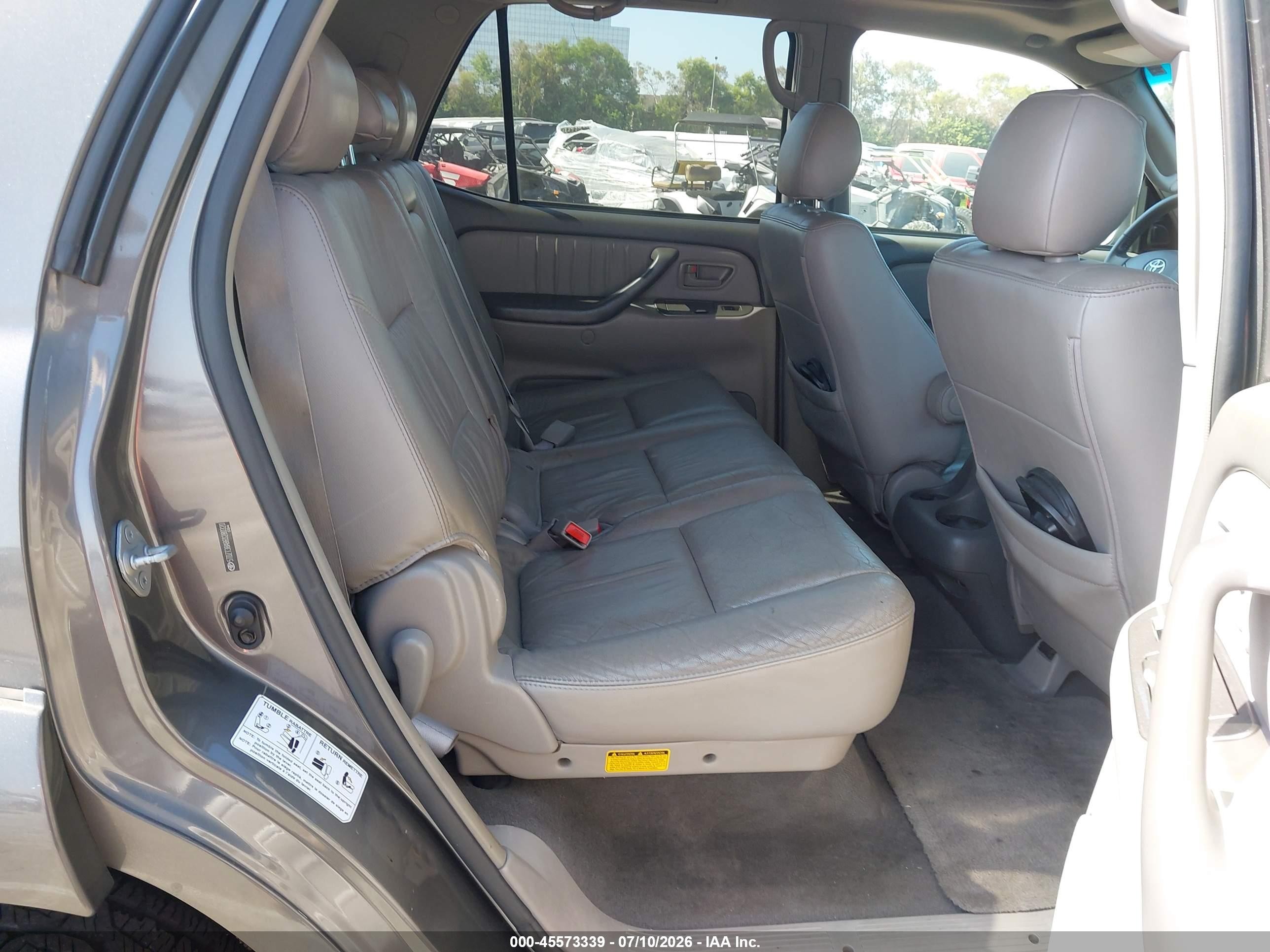 2006 Toyota Sequoia Limited V8 Gray vin: 5TDZT38A86S280320