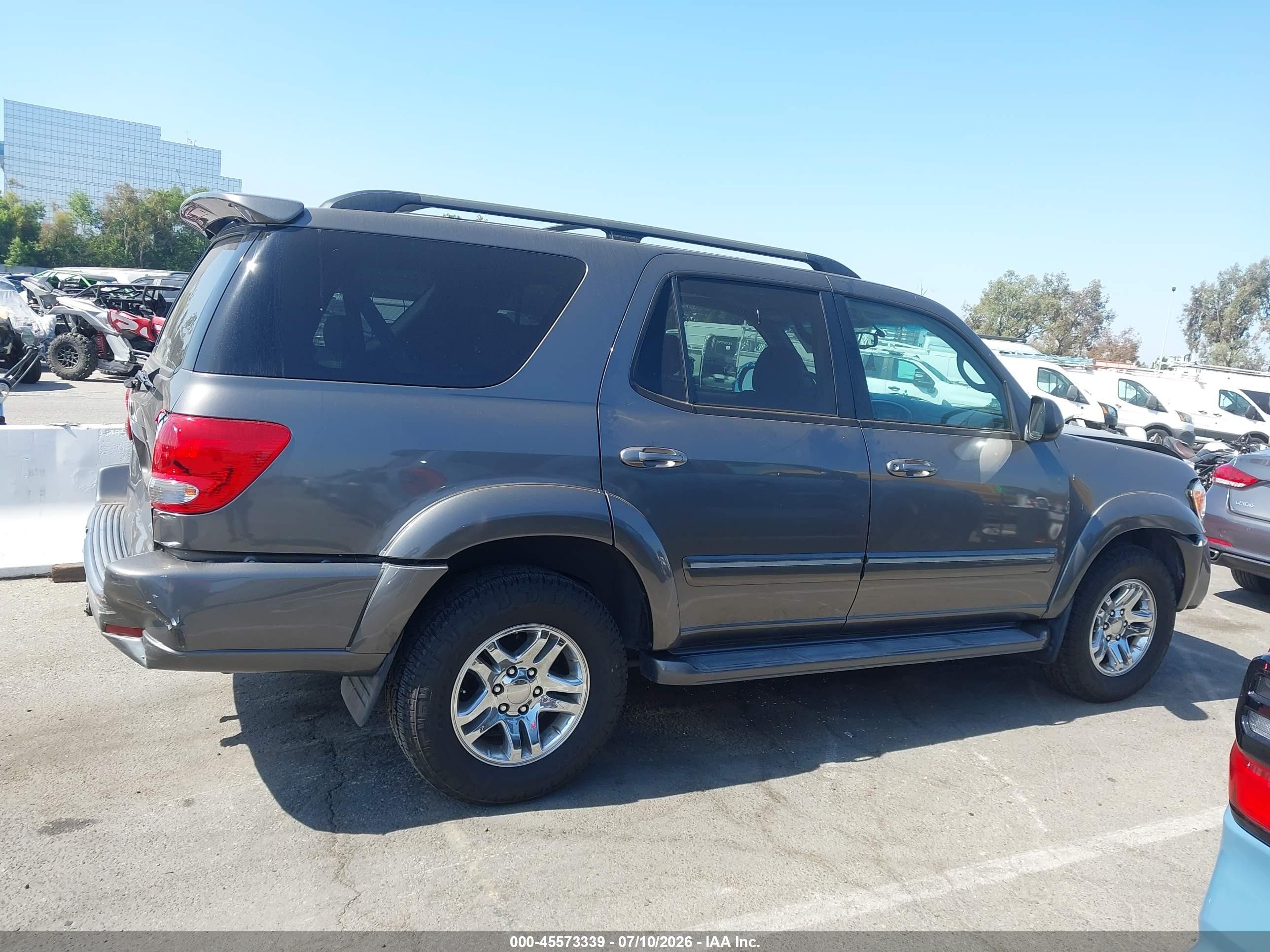 2006 Toyota Sequoia Limited V8 Gray vin: 5TDZT38A86S280320