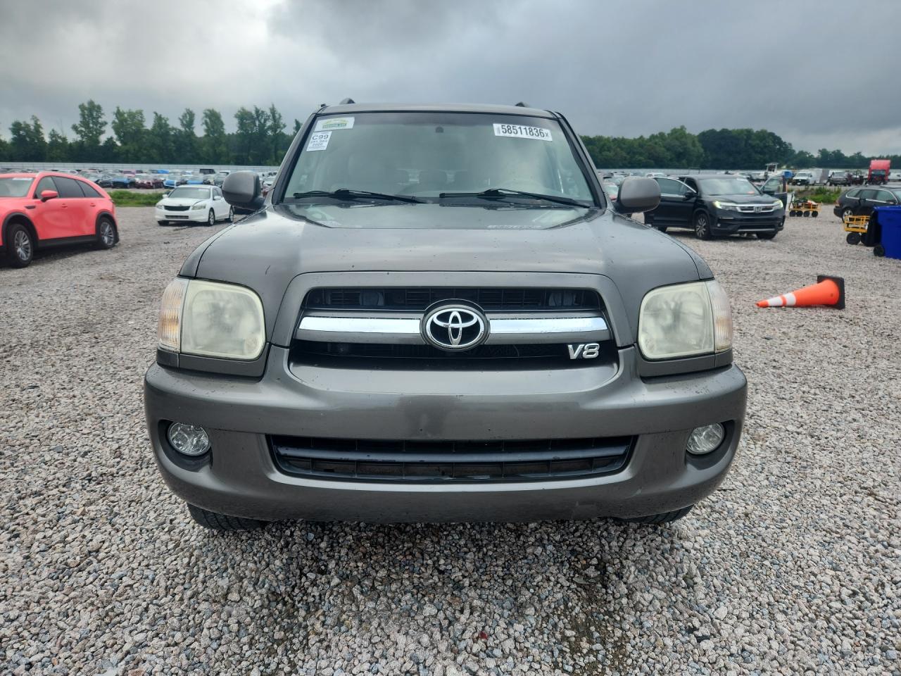 2006 Toyota Sequoia Limited Серый vin: 5TDZT38A96S269617