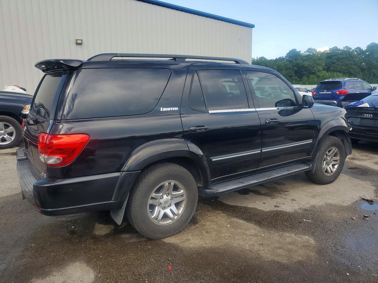 2006 Toyota Sequoia Limited Black vin: 5TDZT38A96S274056