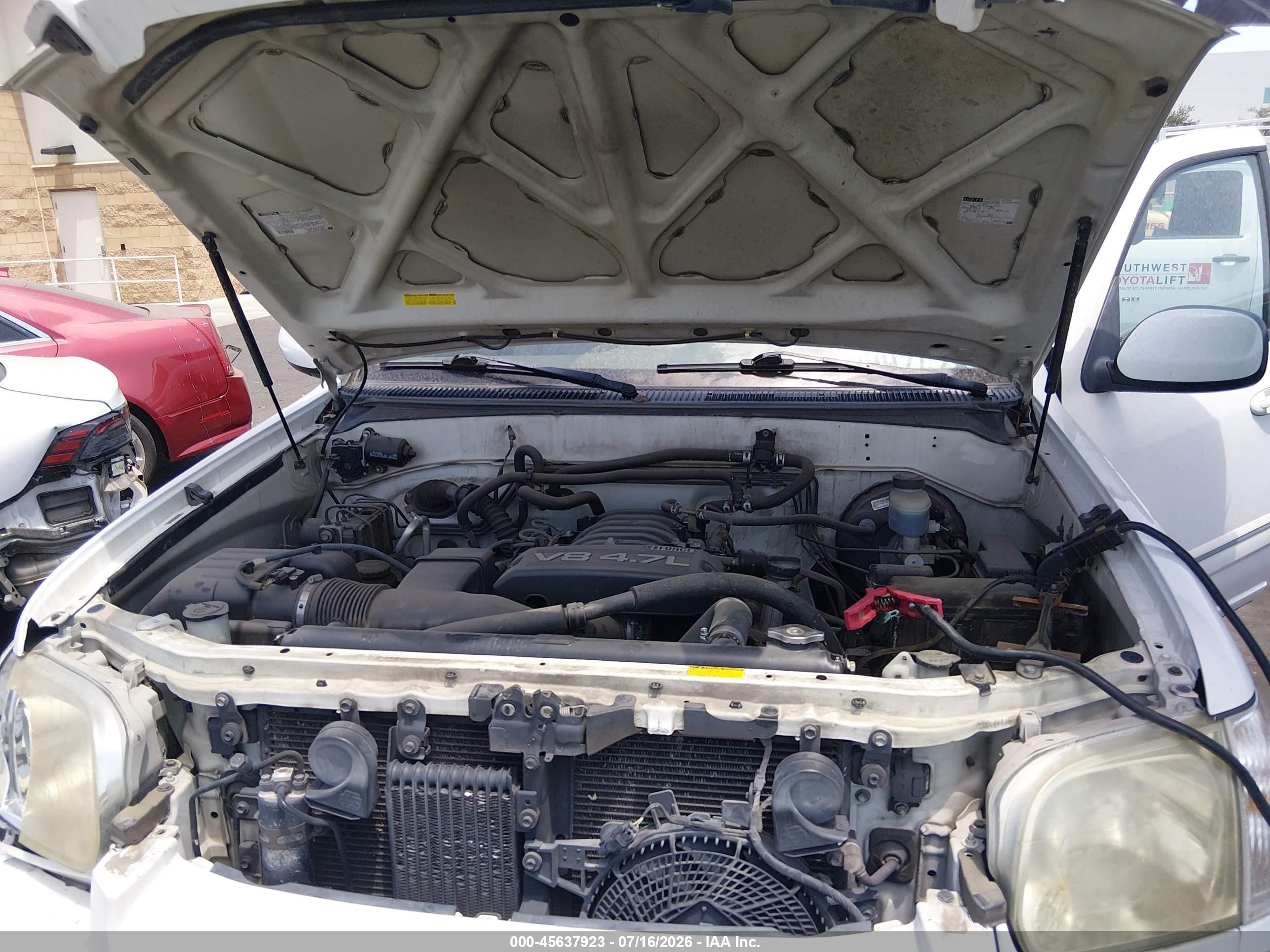 2006 Toyota Sequoia Limited V8 Белый vin: 5TDZT38A96S276700