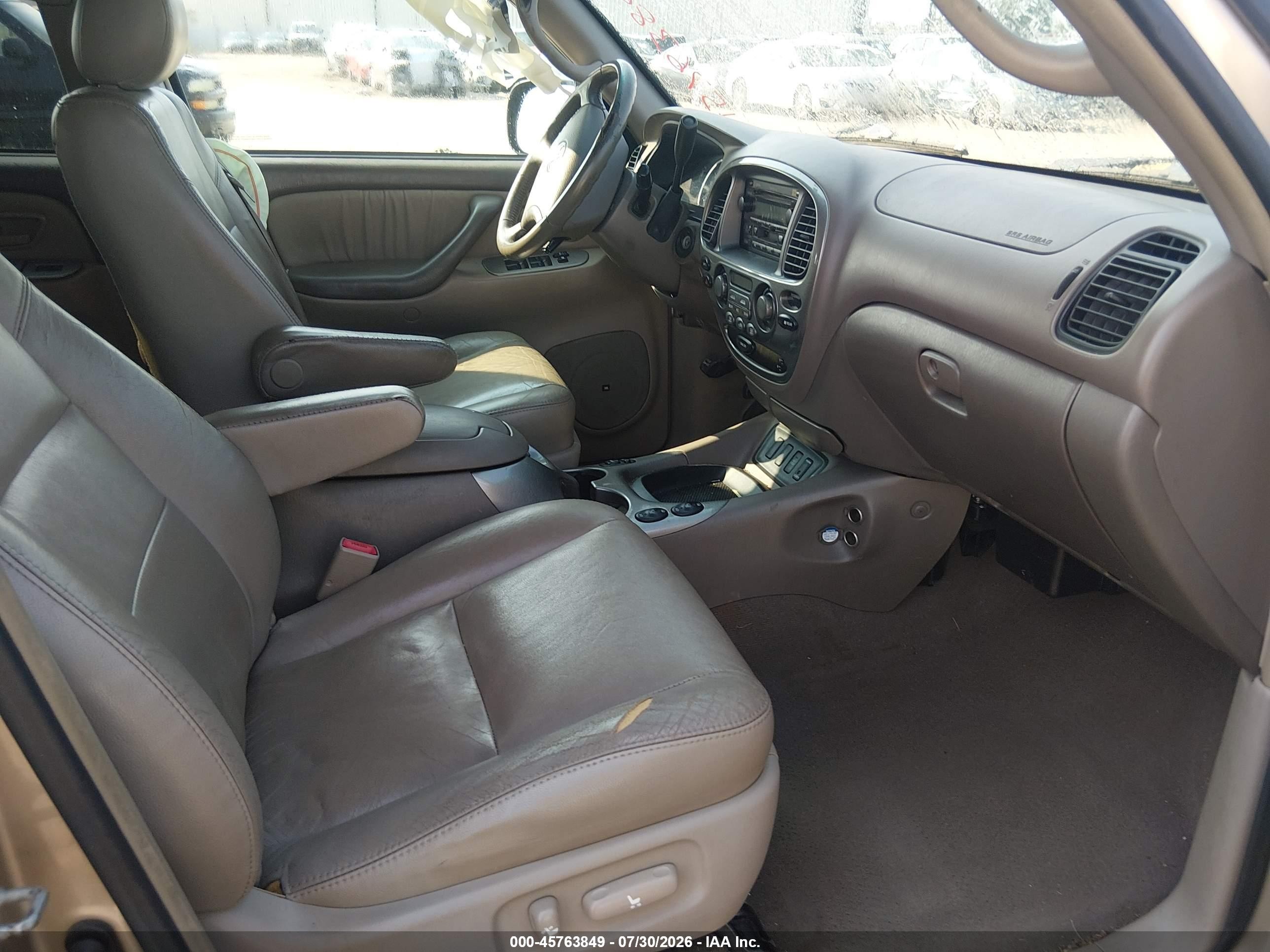 2006 Toyota Sequoia Limited V8 Gold vin: 5TDZT38A96S282920